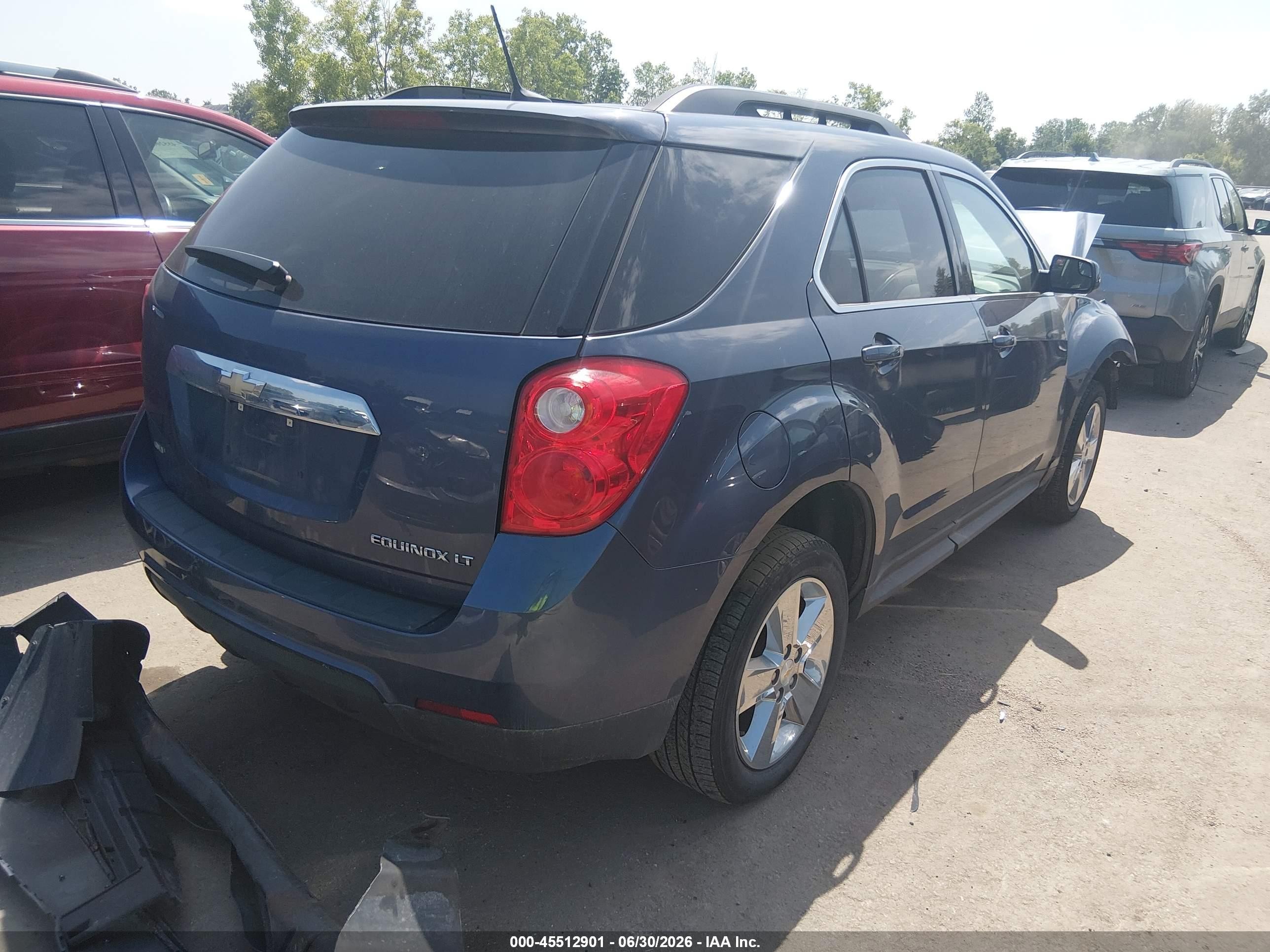 2013 Chevrolet Equinox Lt Blue vin: 2GNFLNEK0D6216136