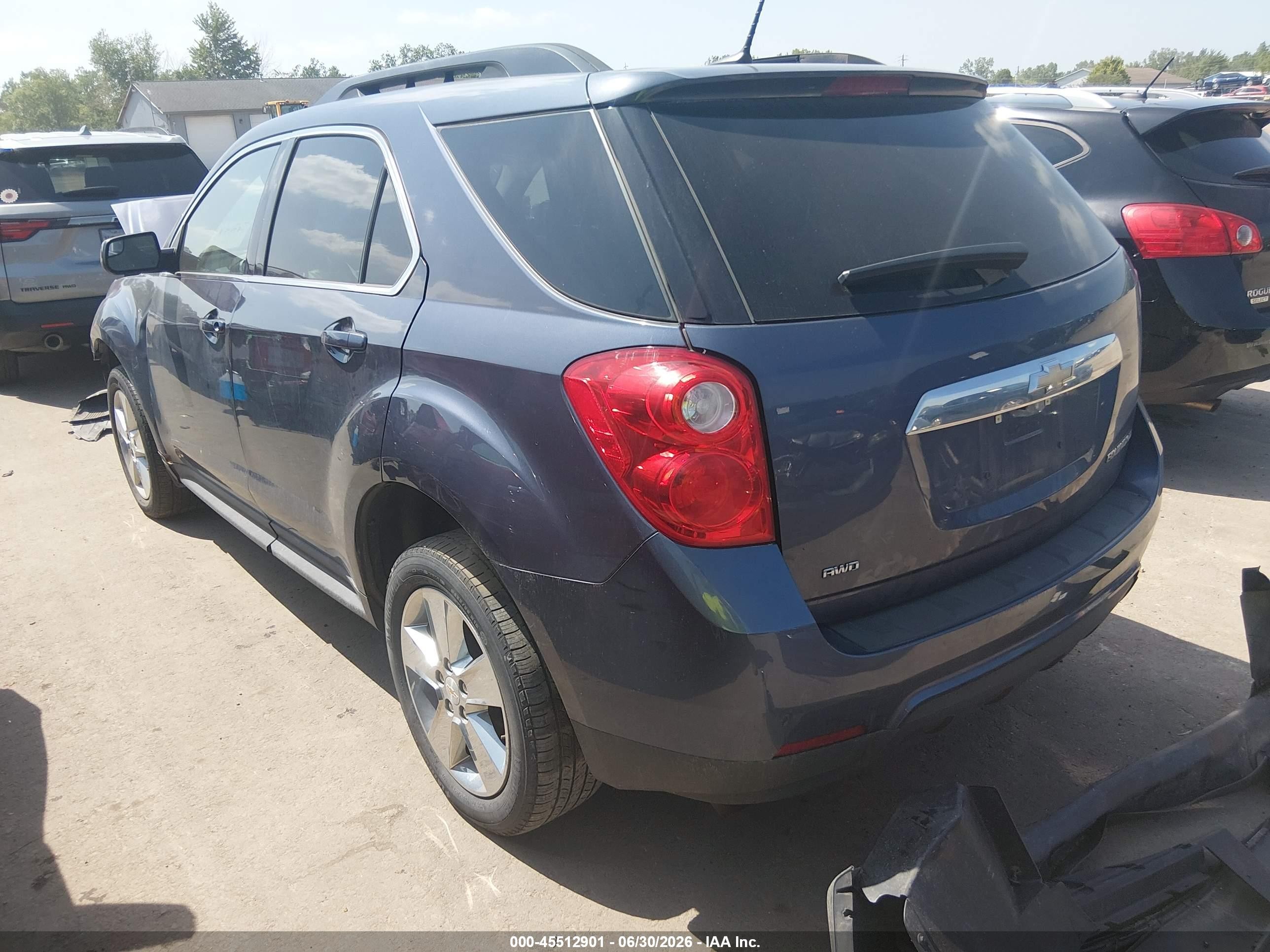 2013 Chevrolet Equinox Lt Blue vin: 2GNFLNEK0D6216136
