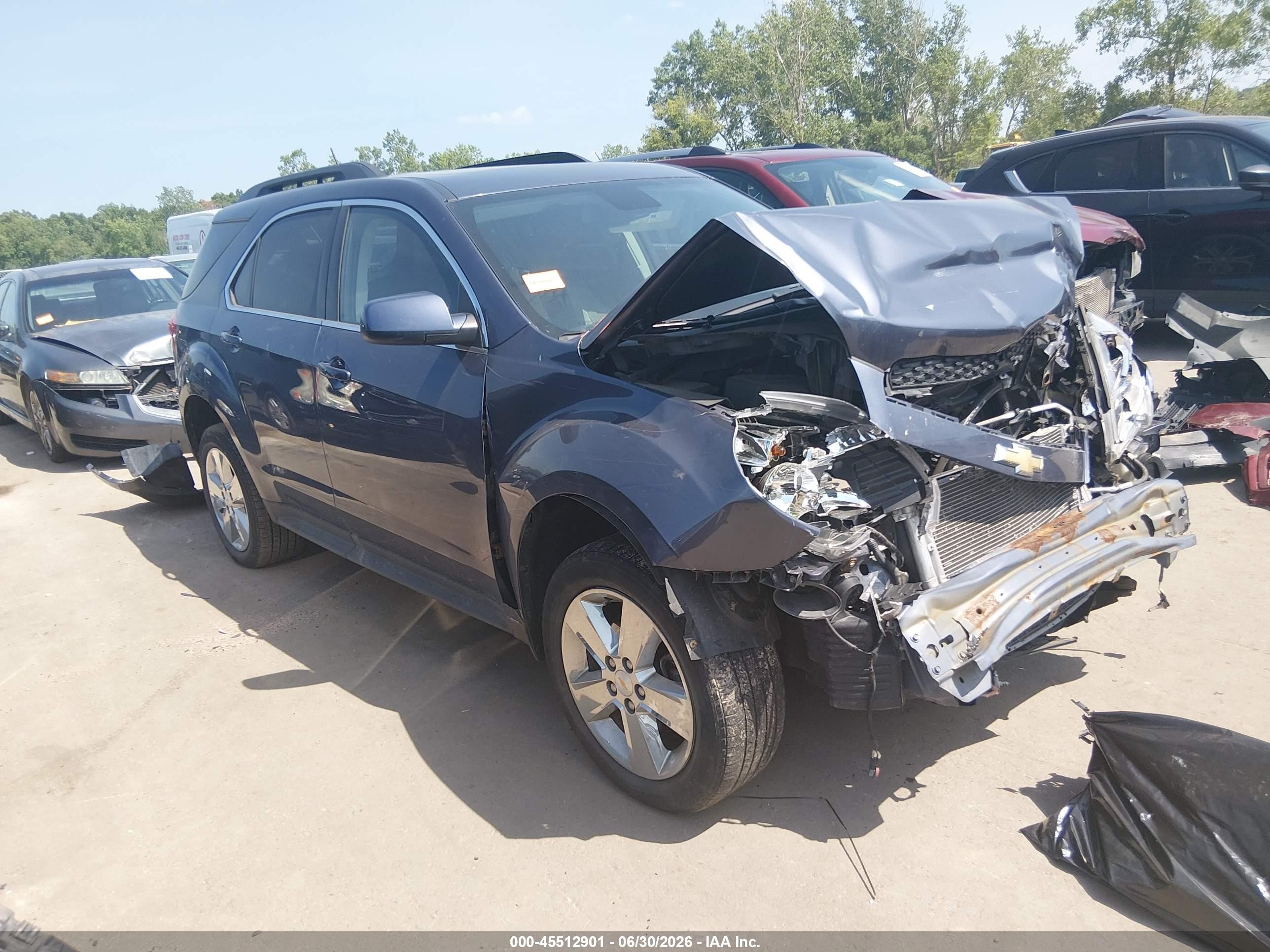 2013 Chevrolet Equinox Lt Blue vin: 2GNFLNEK0D6216136
