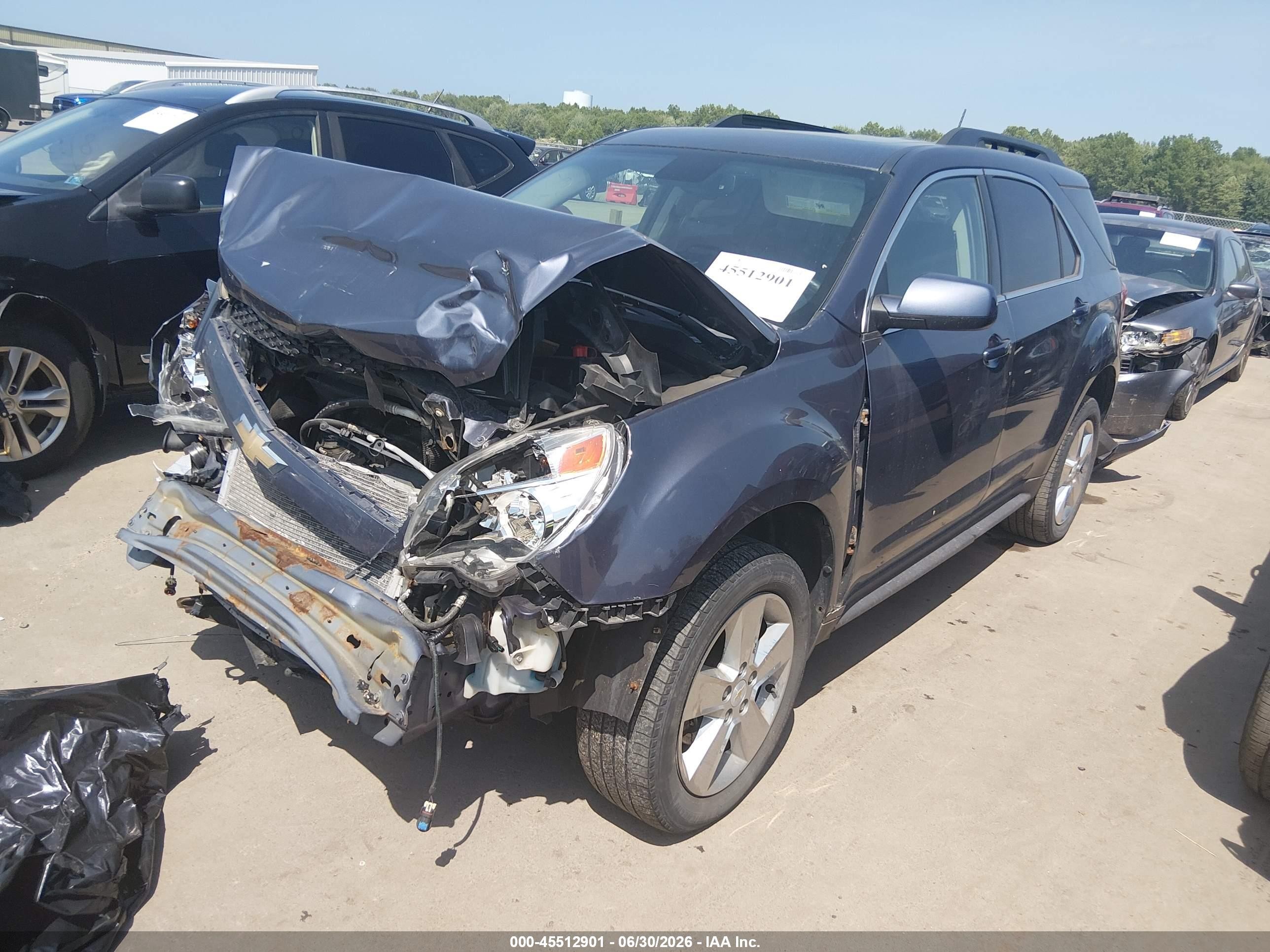 2013 Chevrolet Equinox Lt Blue vin: 2GNFLNEK0D6216136