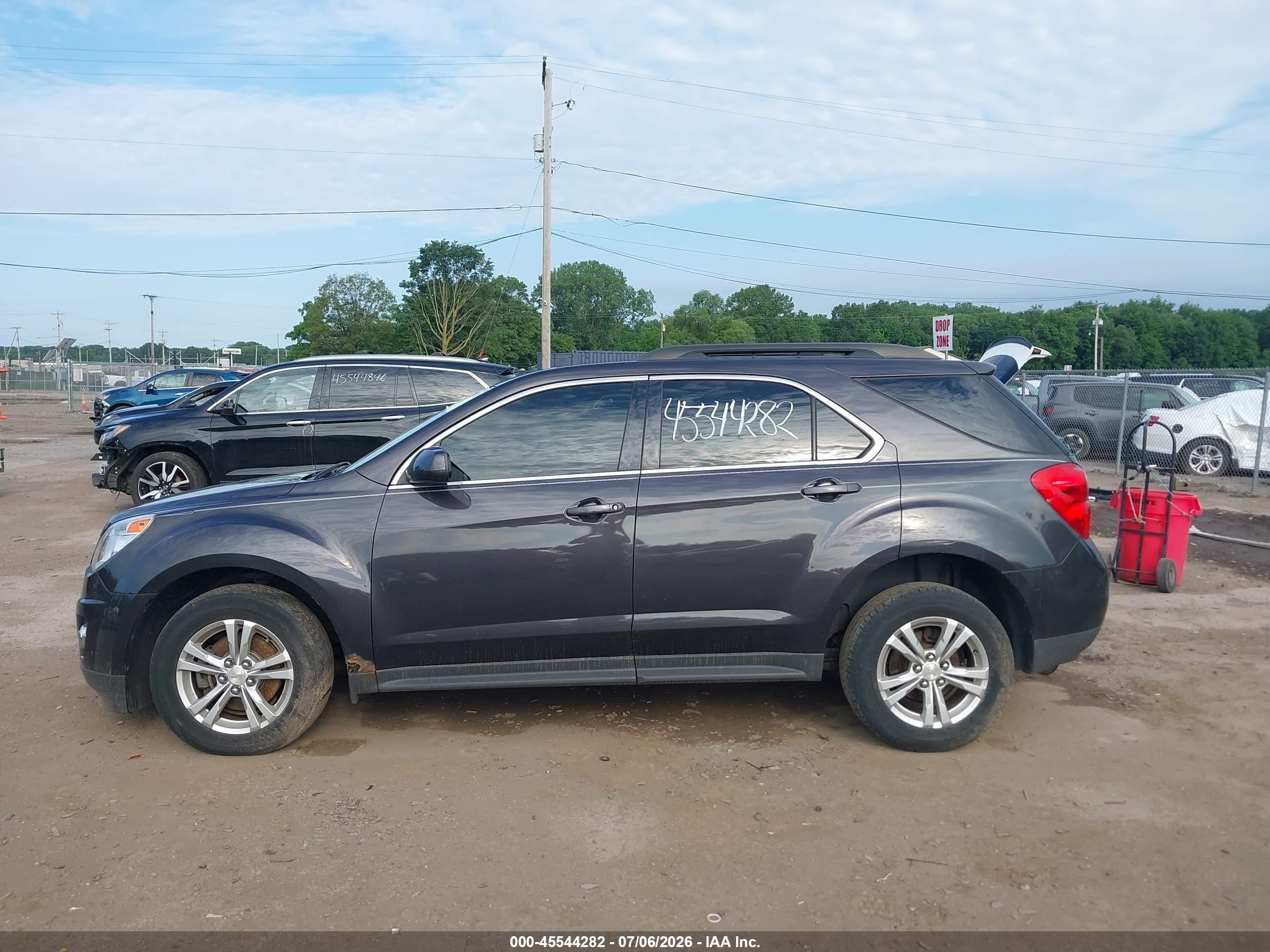 2013 Chevrolet Equinox Lt Gray vin: 2GNFLNEK0D6418989