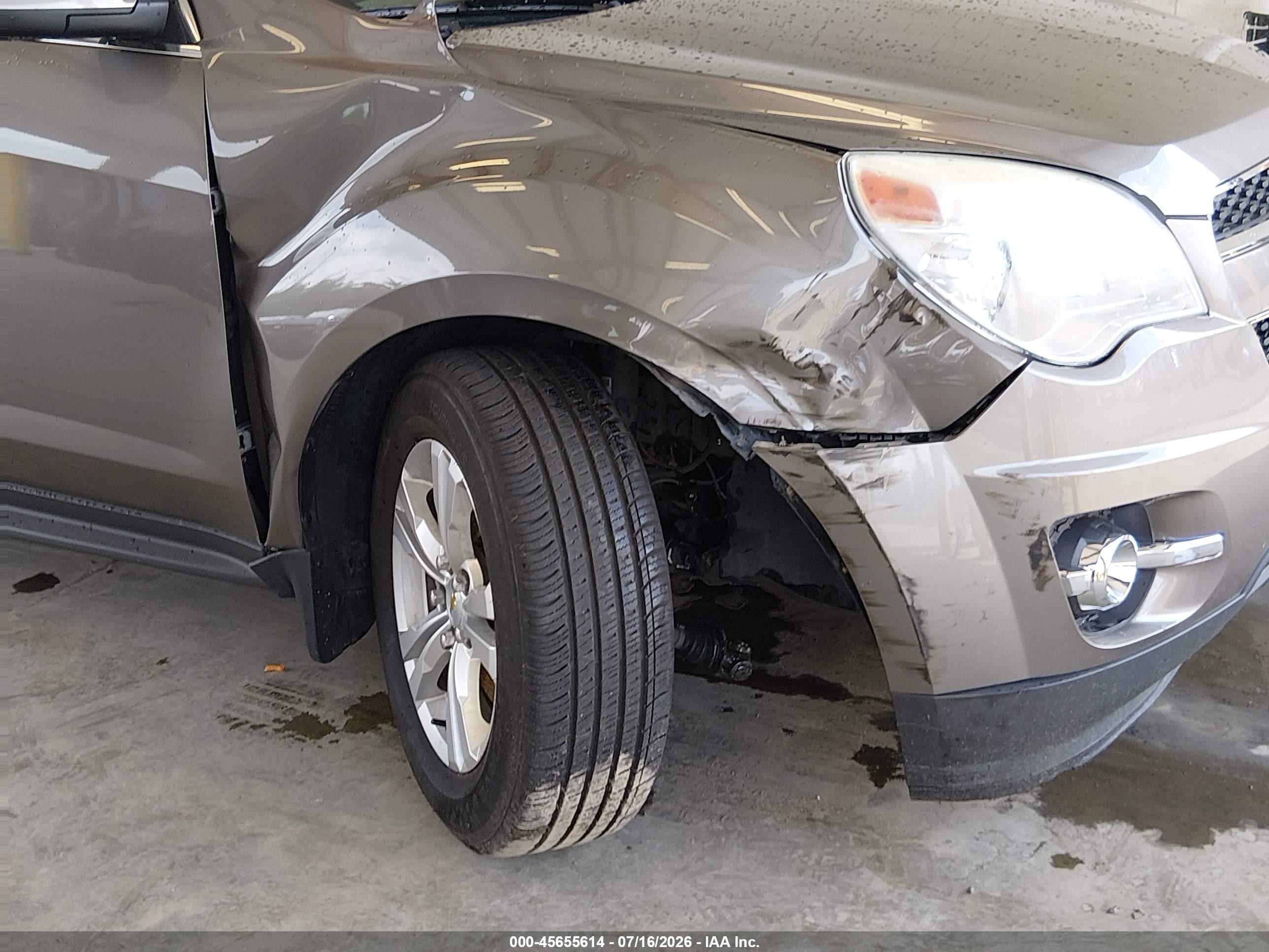 2012 Chevrolet Equinox Lt W/2lt Коричневый vin: 2GNFLNEK1C6346344