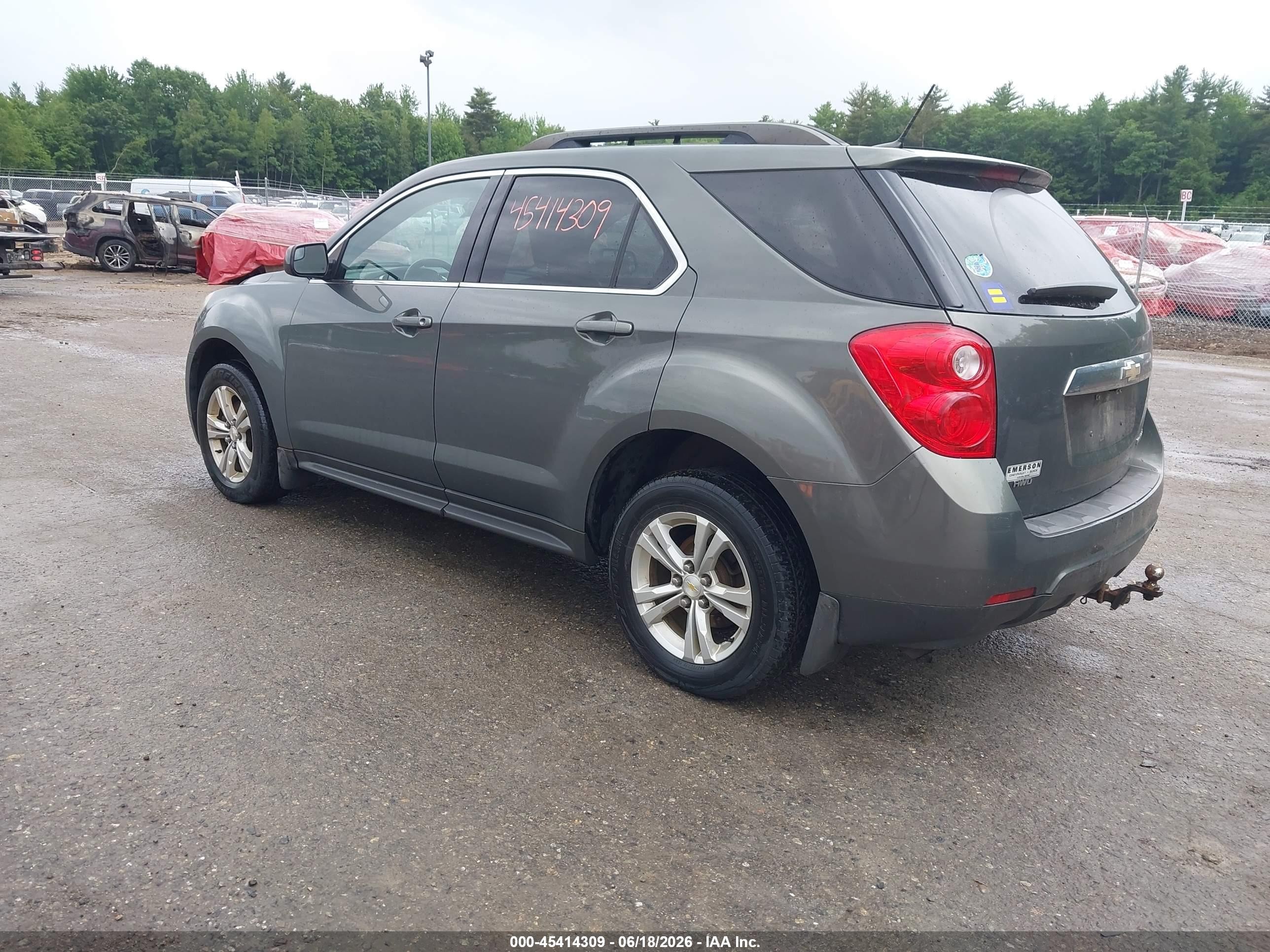 2013 Chevrolet Equinox Lt Gray vin: 2GNFLNEK1D6190503