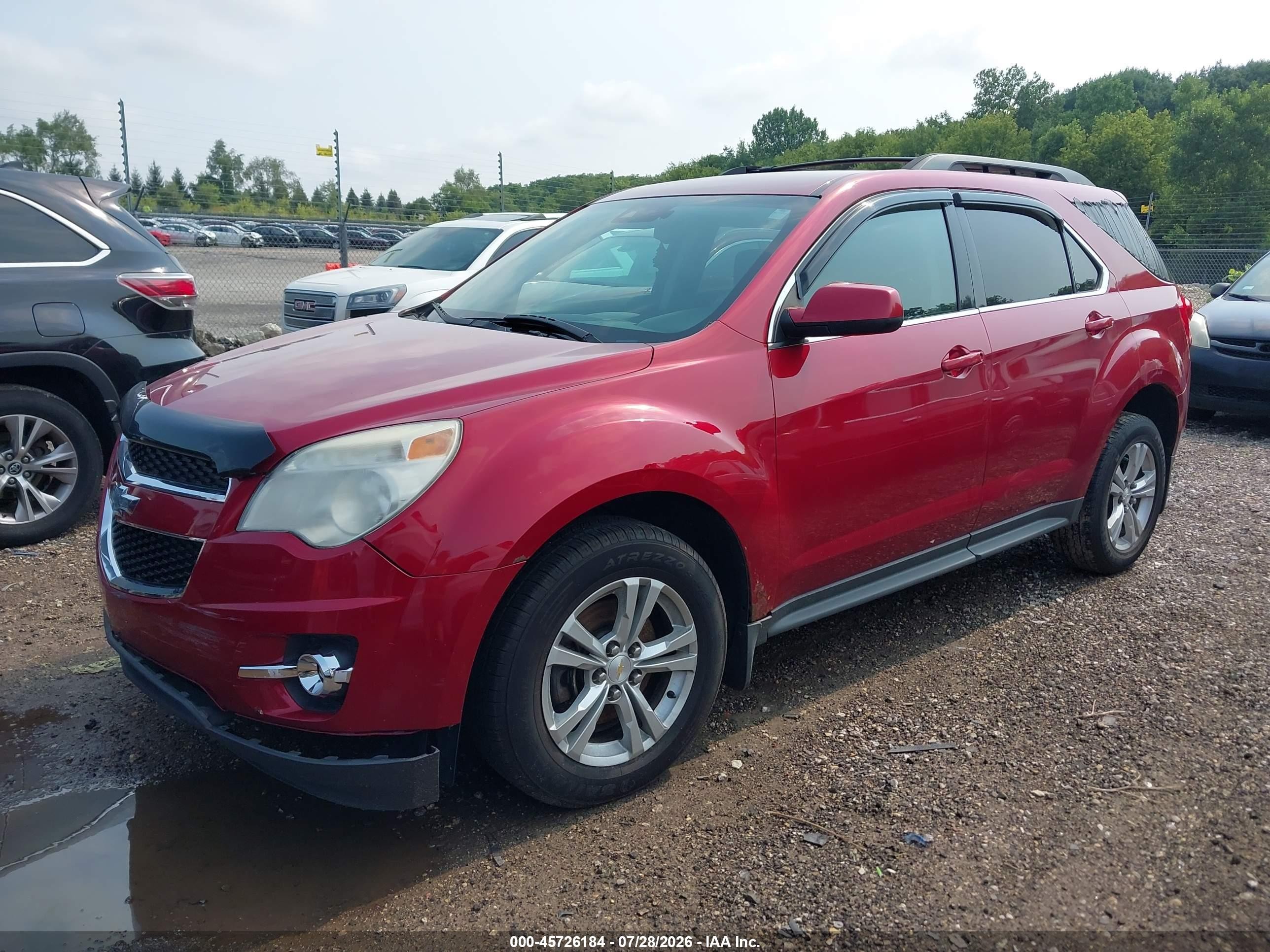 2013 Chevrolet Equinox Lt Red vin: 2GNFLNEK1D6234922