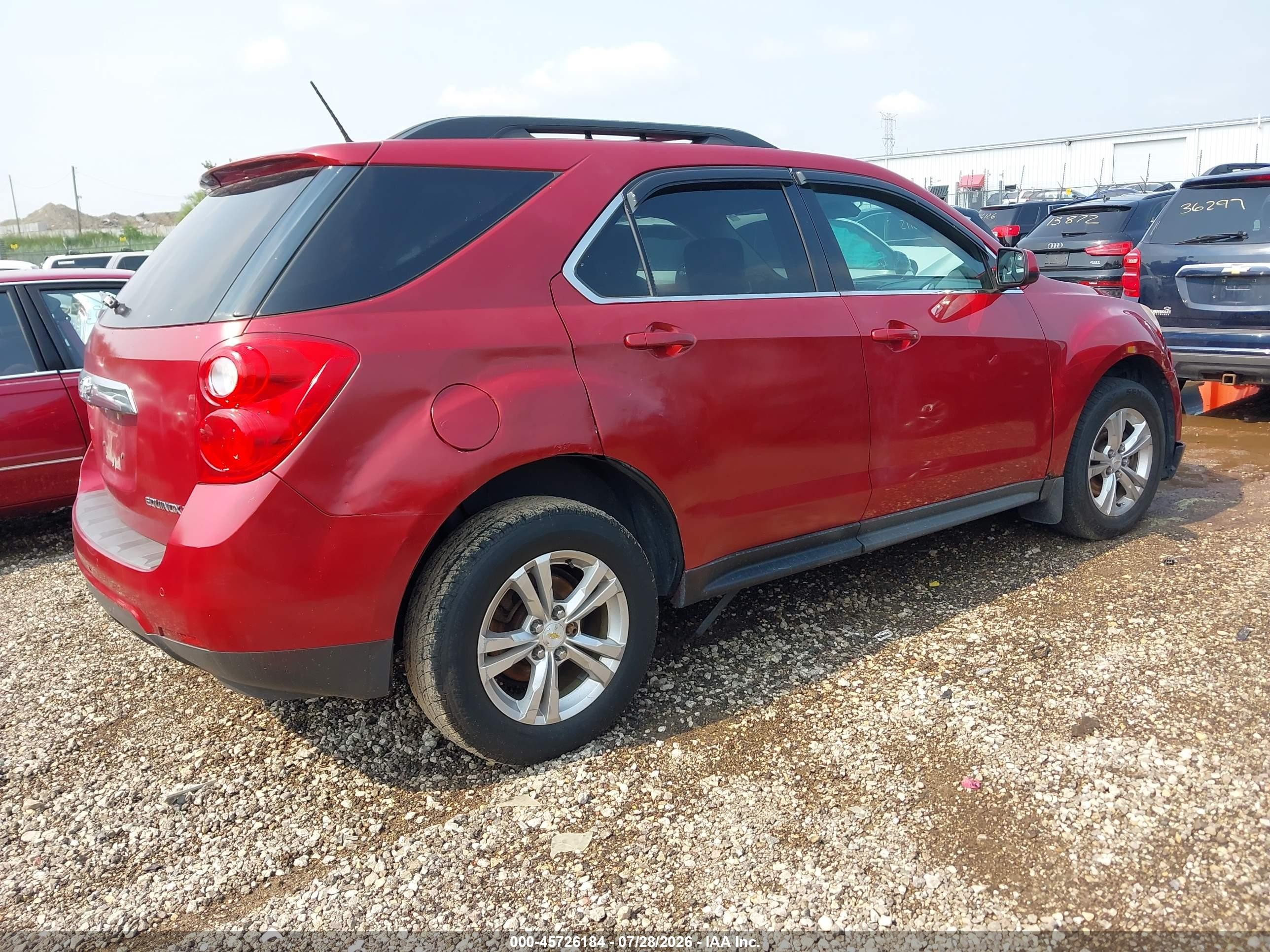 2013 Chevrolet Equinox Lt Red vin: 2GNFLNEK1D6234922