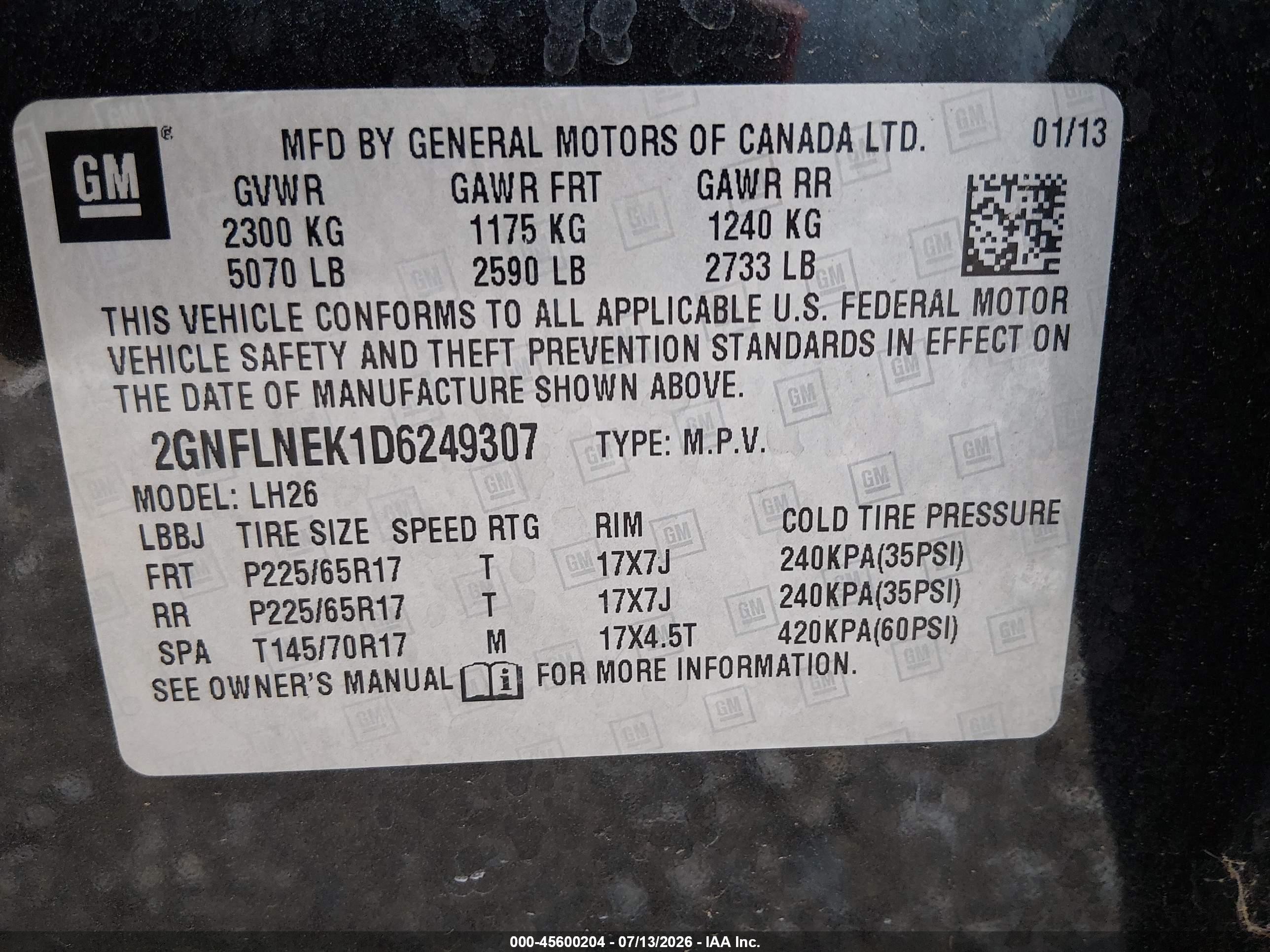 2013 Chevrolet Equinox Lt Gray vin: 2GNFLNEK1D6249307