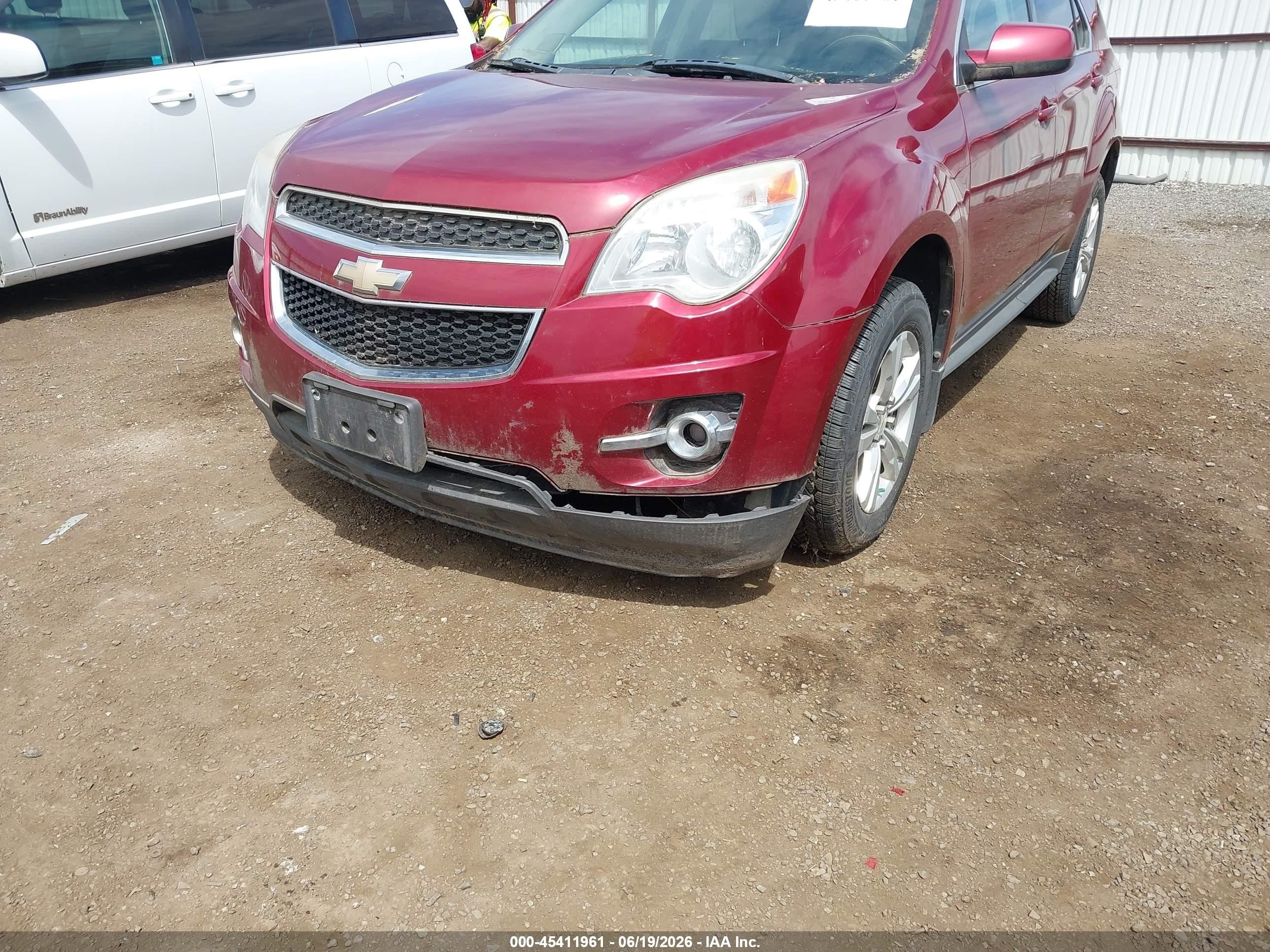 2012 Chevrolet Equinox Lt W/2lt Red vin: 2GNFLNEK2C6233566