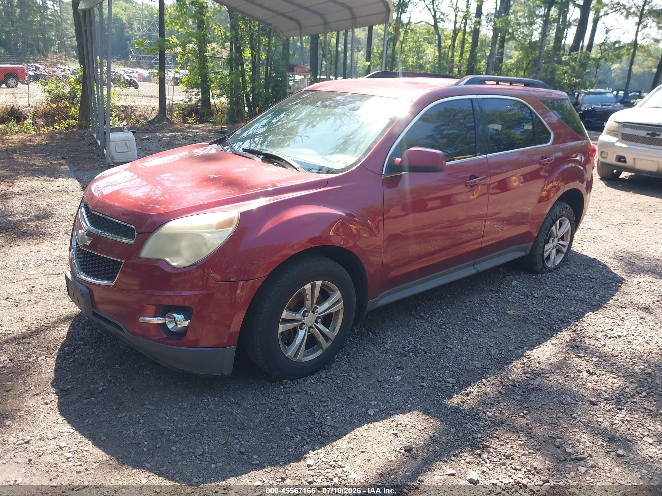 2012 Chevrolet Equinox Lt W/2lt Red vin: 2GNFLNEK2C6377716