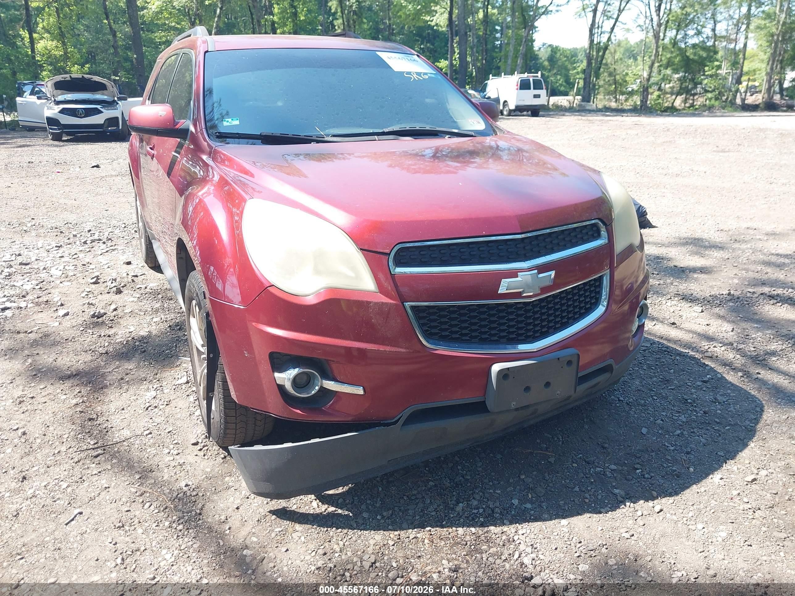 2012 Chevrolet Equinox Lt W/2lt Red vin: 2GNFLNEK2C6377716