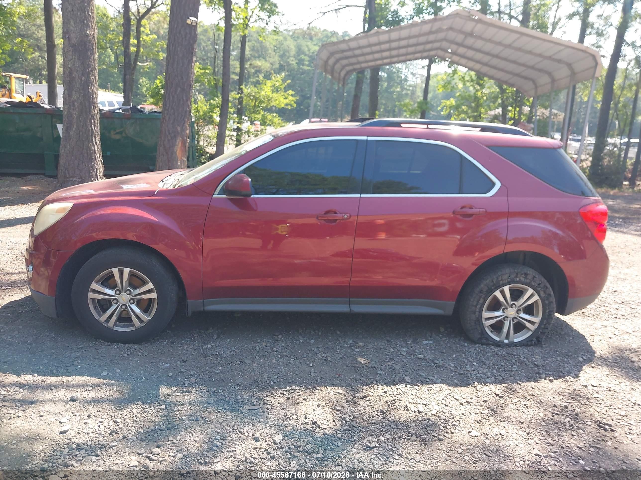 2012 Chevrolet Equinox Lt W/2lt Red vin: 2GNFLNEK2C6377716