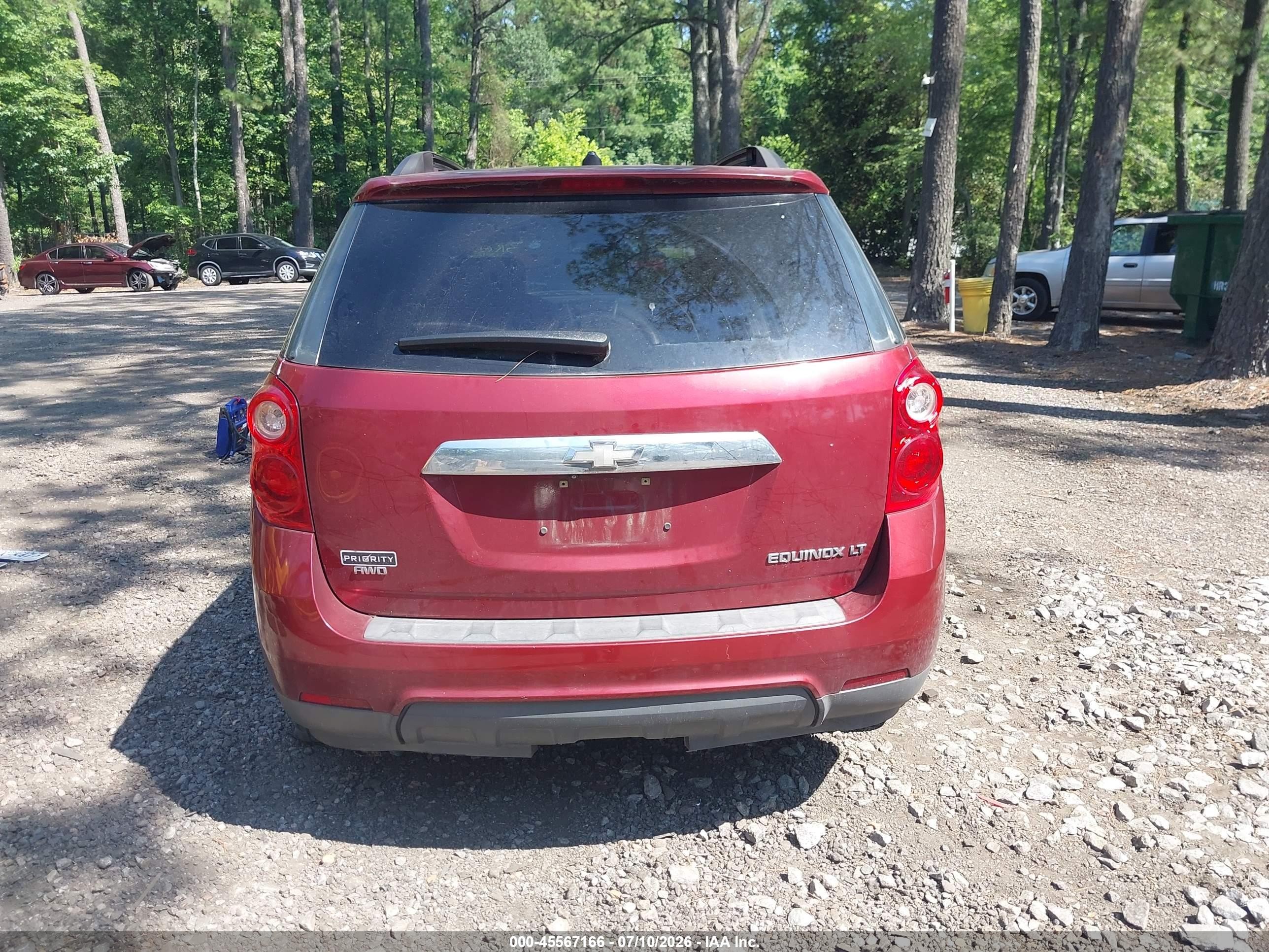 2012 Chevrolet Equinox Lt W/2lt Red vin: 2GNFLNEK2C6377716