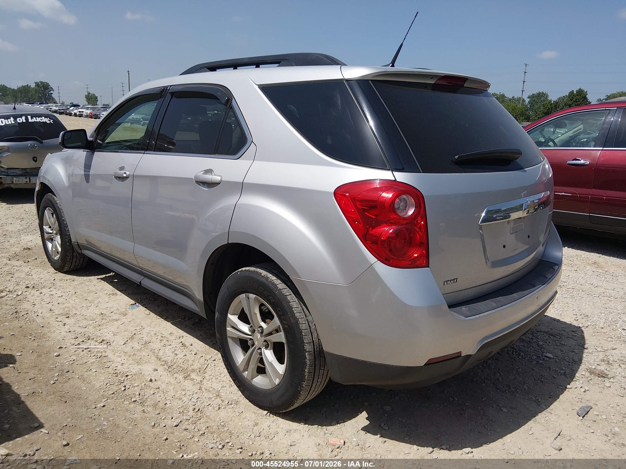 2013 Chevrolet Equinox Lt Silver vin: 2GNFLNEK2D6156134