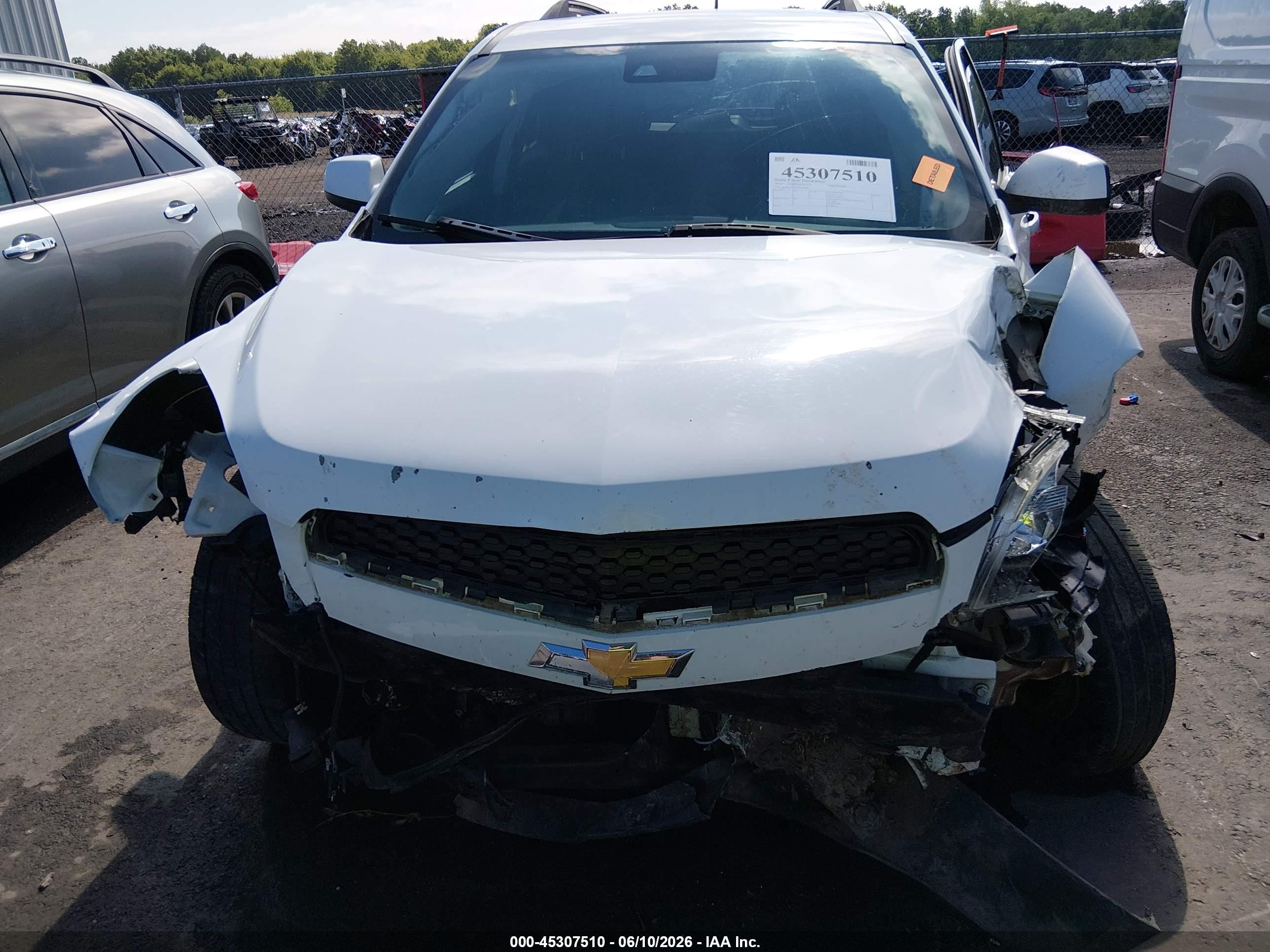 2013 Chevrolet Equinox 2lt White vin: 2GNFLNEK3D6146065