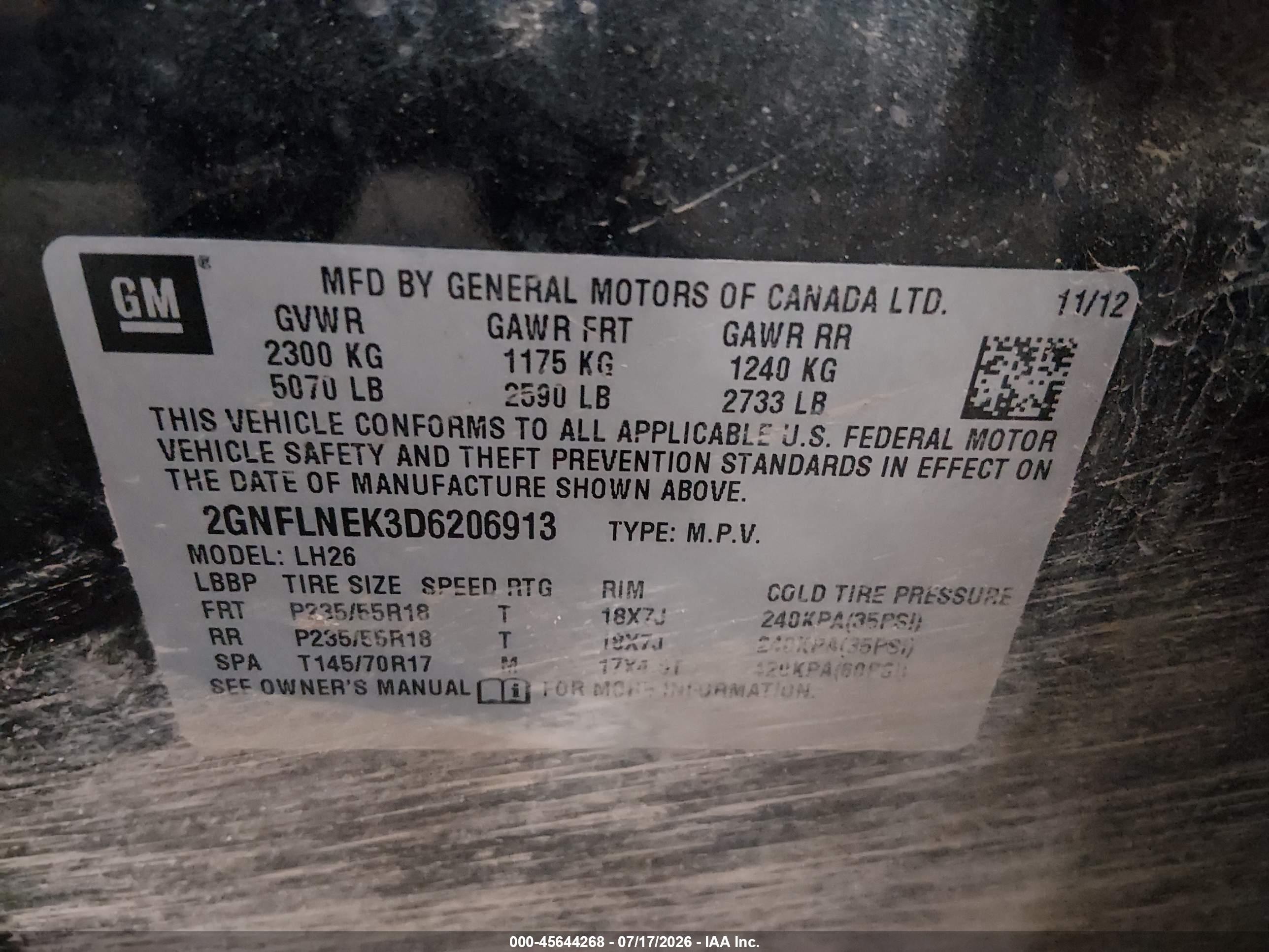 2013 Chevrolet Equinox Lt Черный vin: 2GNFLNEK3D6206913