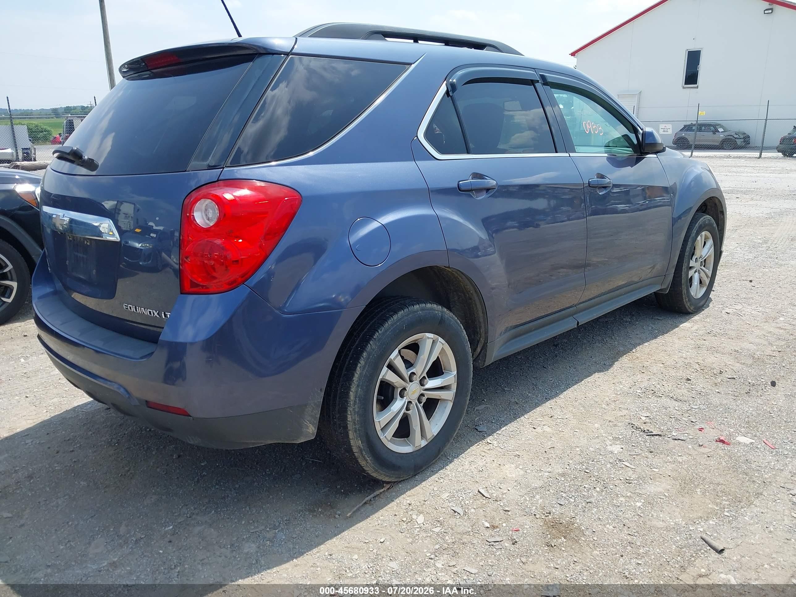 2013 Chevrolet Equinox Lt Blue vin: 2GNFLNEK3D6386717