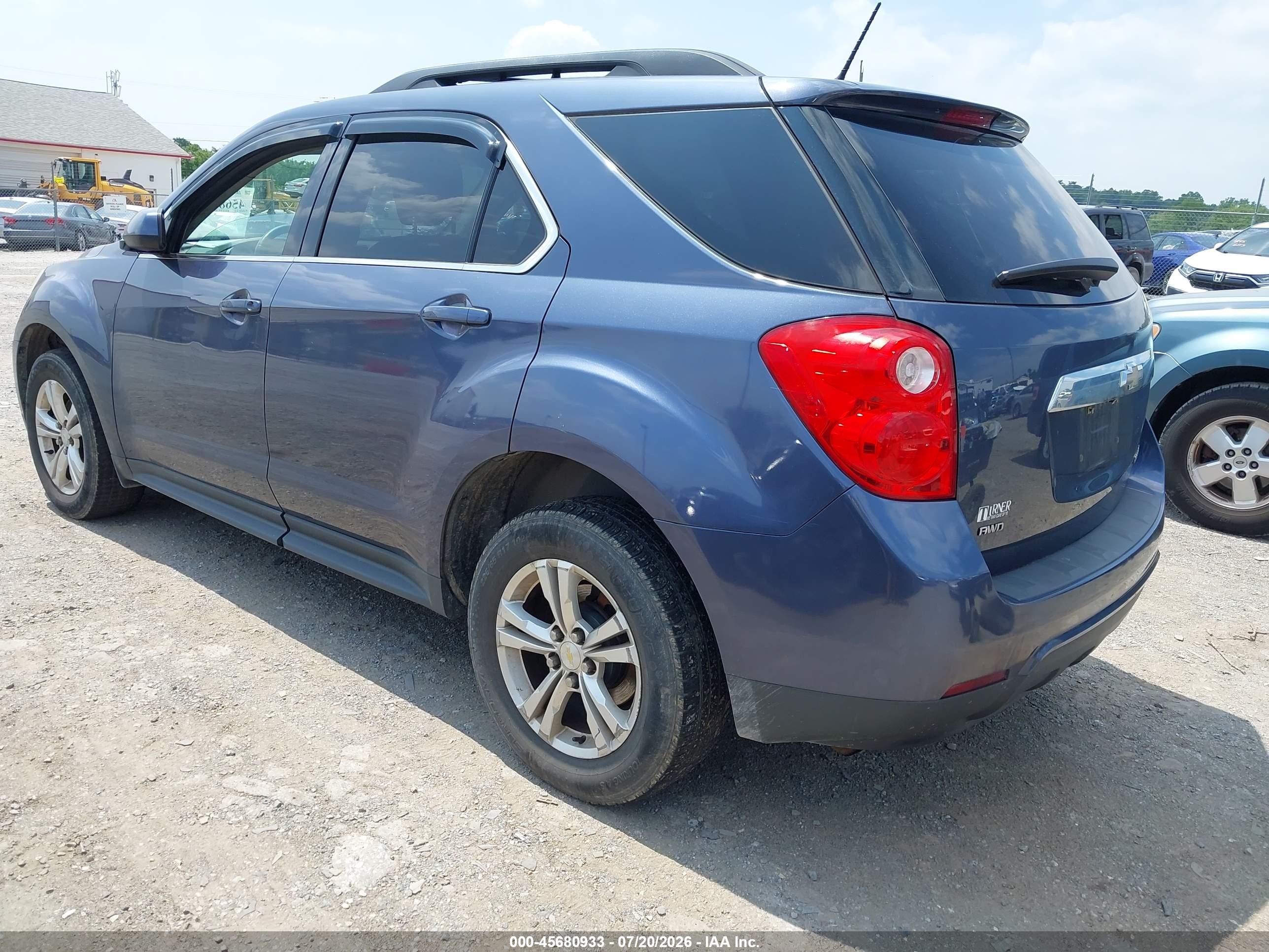 2013 Chevrolet Equinox Lt Blue vin: 2GNFLNEK3D6386717