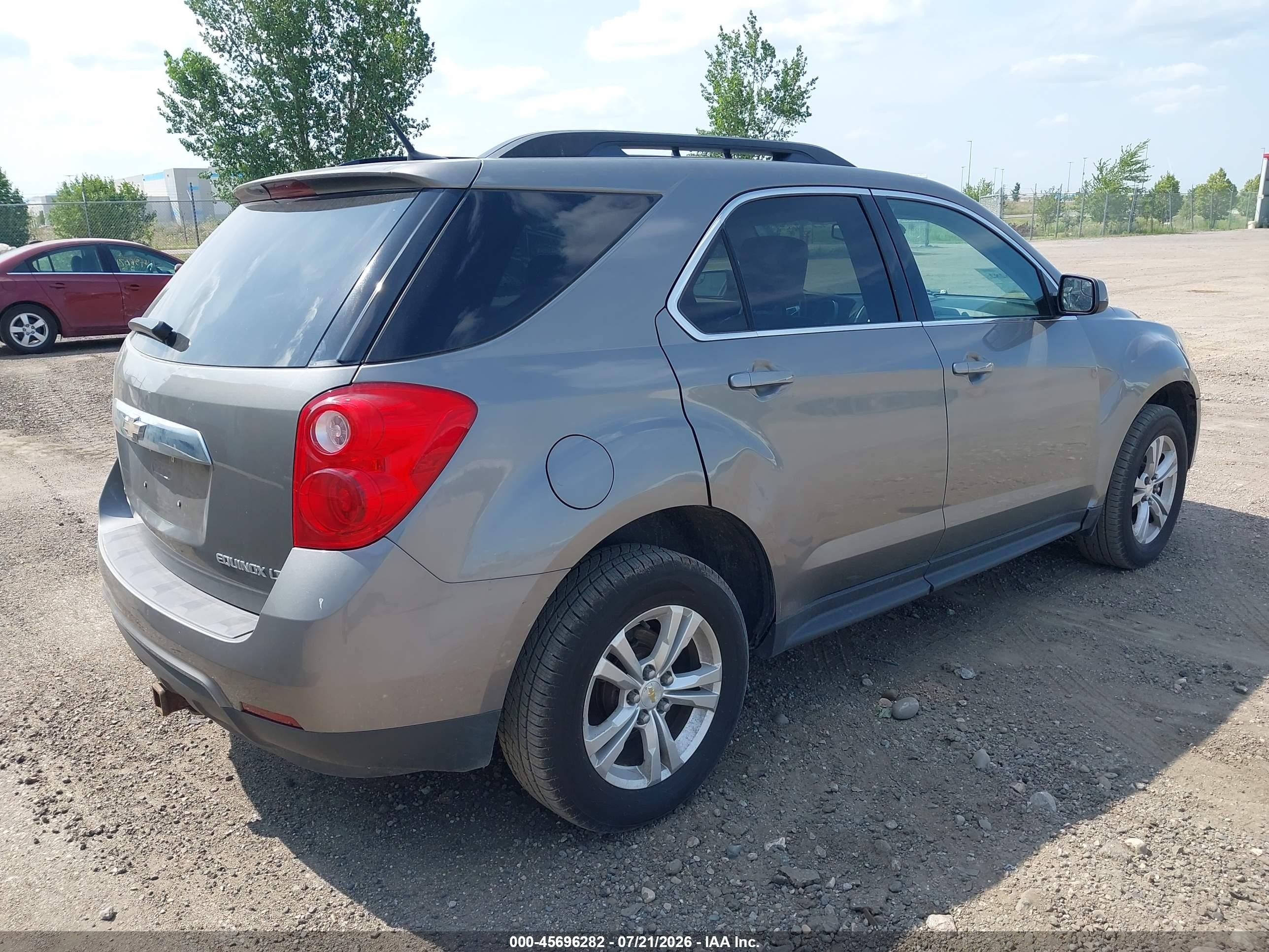 2012 Chevrolet Equinox Lt W/2lt Gray vin: 2GNFLNEK4C6389348