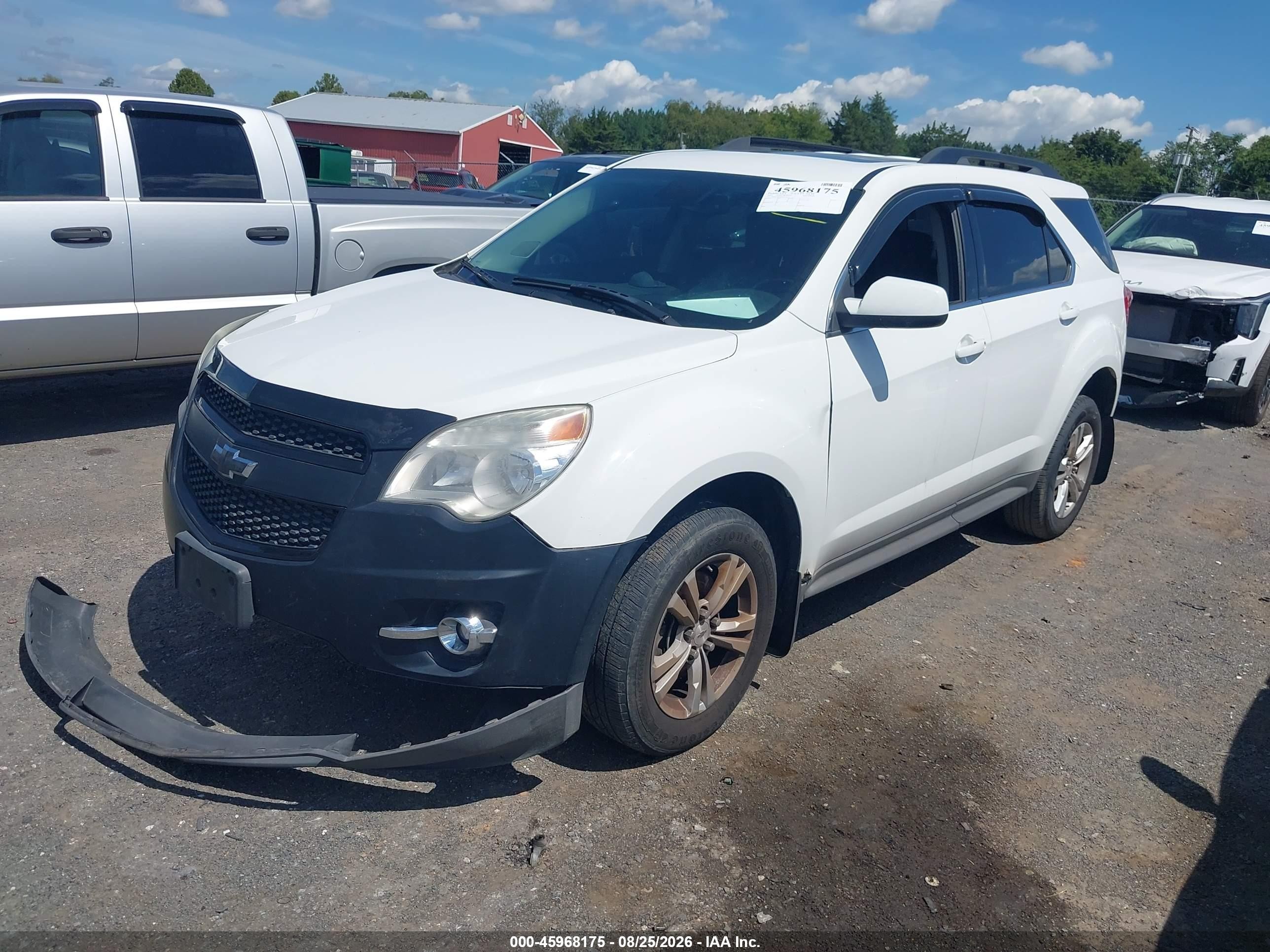 2013 Chevrolet Equinox 2lt White vin: 2GNFLNEK4D6223235