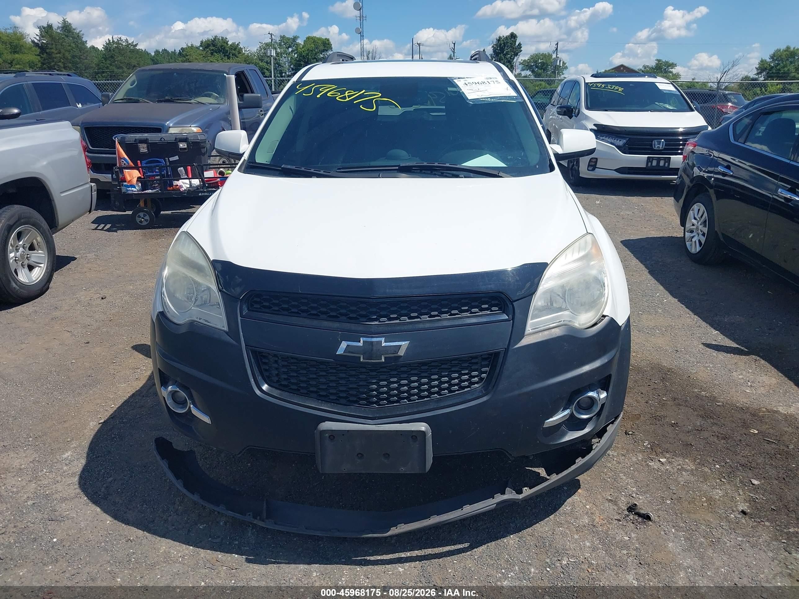 2013 Chevrolet Equinox 2lt White vin: 2GNFLNEK4D6223235