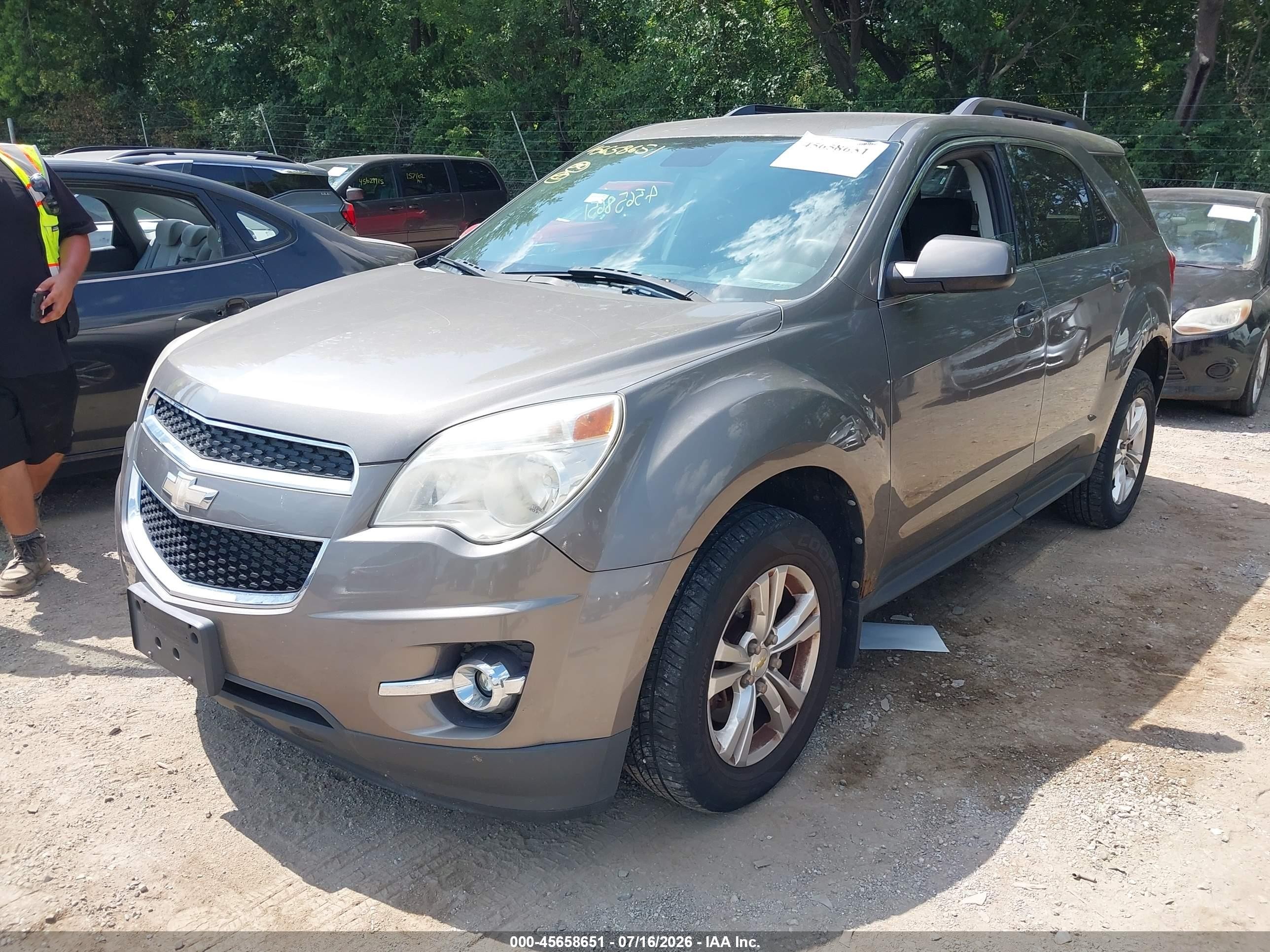 2012 Chevrolet Equinox Lt W/2lt Brown vin: 2GNFLNEK5C6137589
