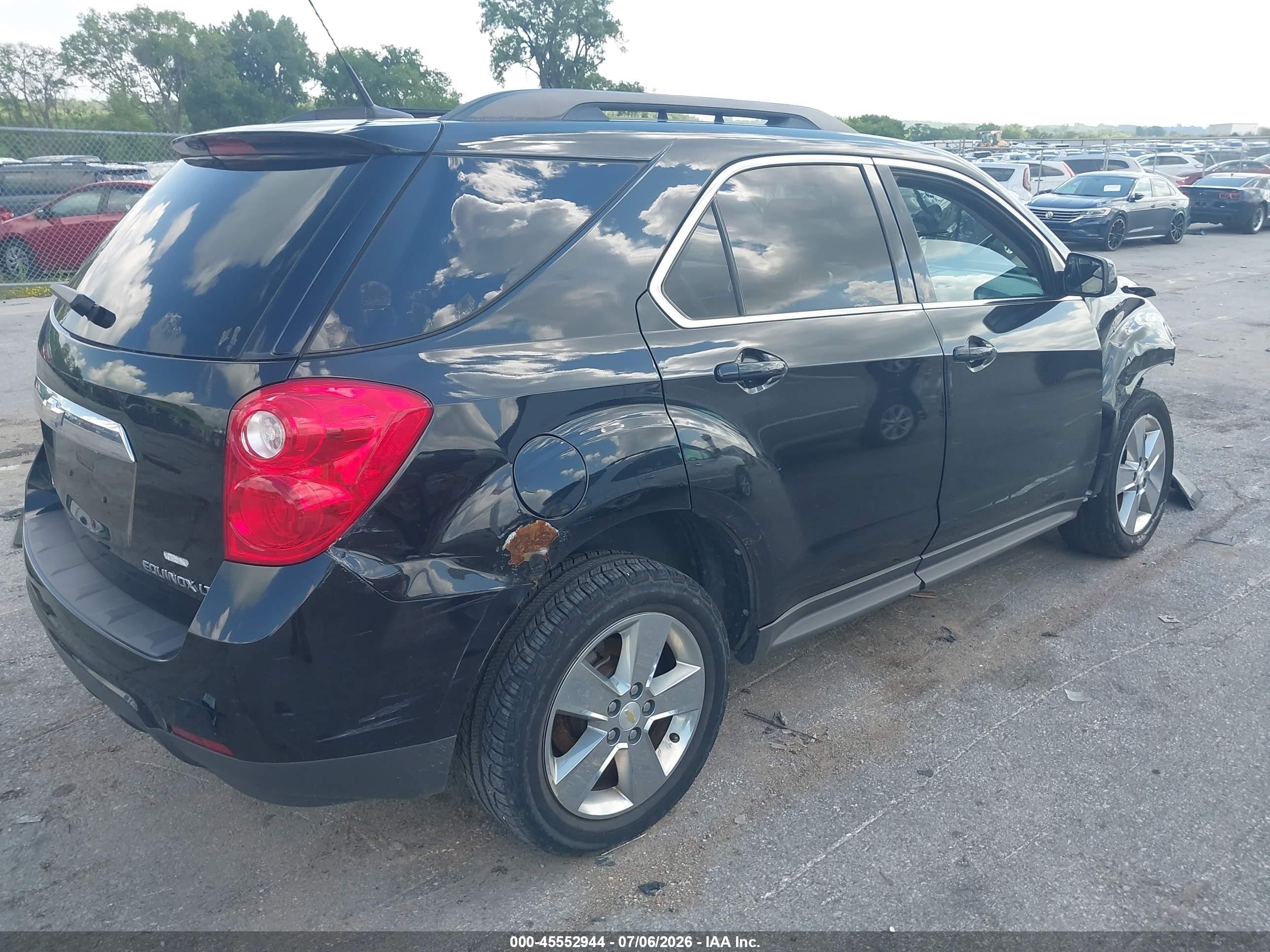 2012 Chevrolet Equinox Lt W/2lt Black vin: 2GNFLNEK5C6201615