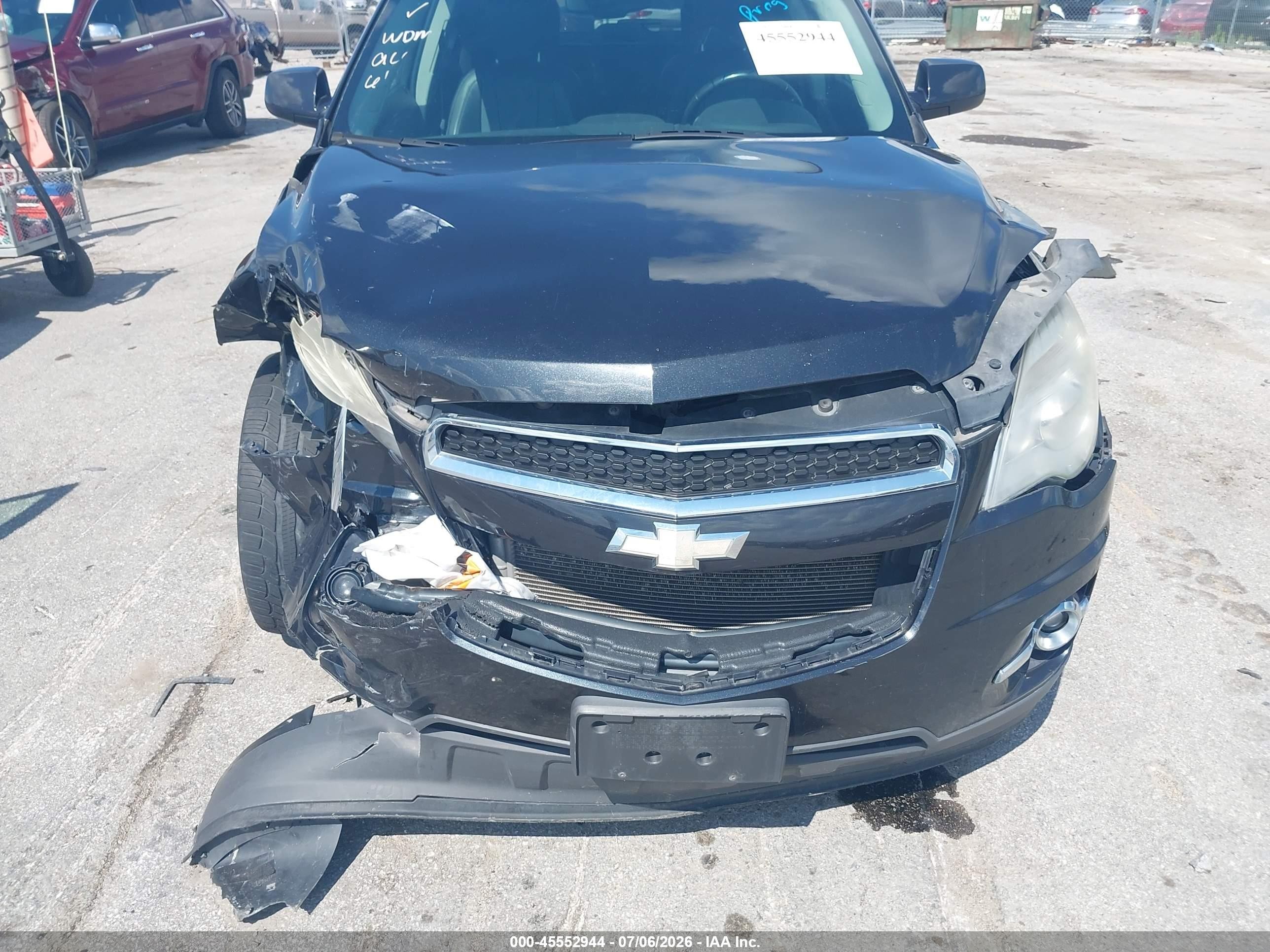 2012 Chevrolet Equinox Lt W/2lt Black vin: 2GNFLNEK5C6201615