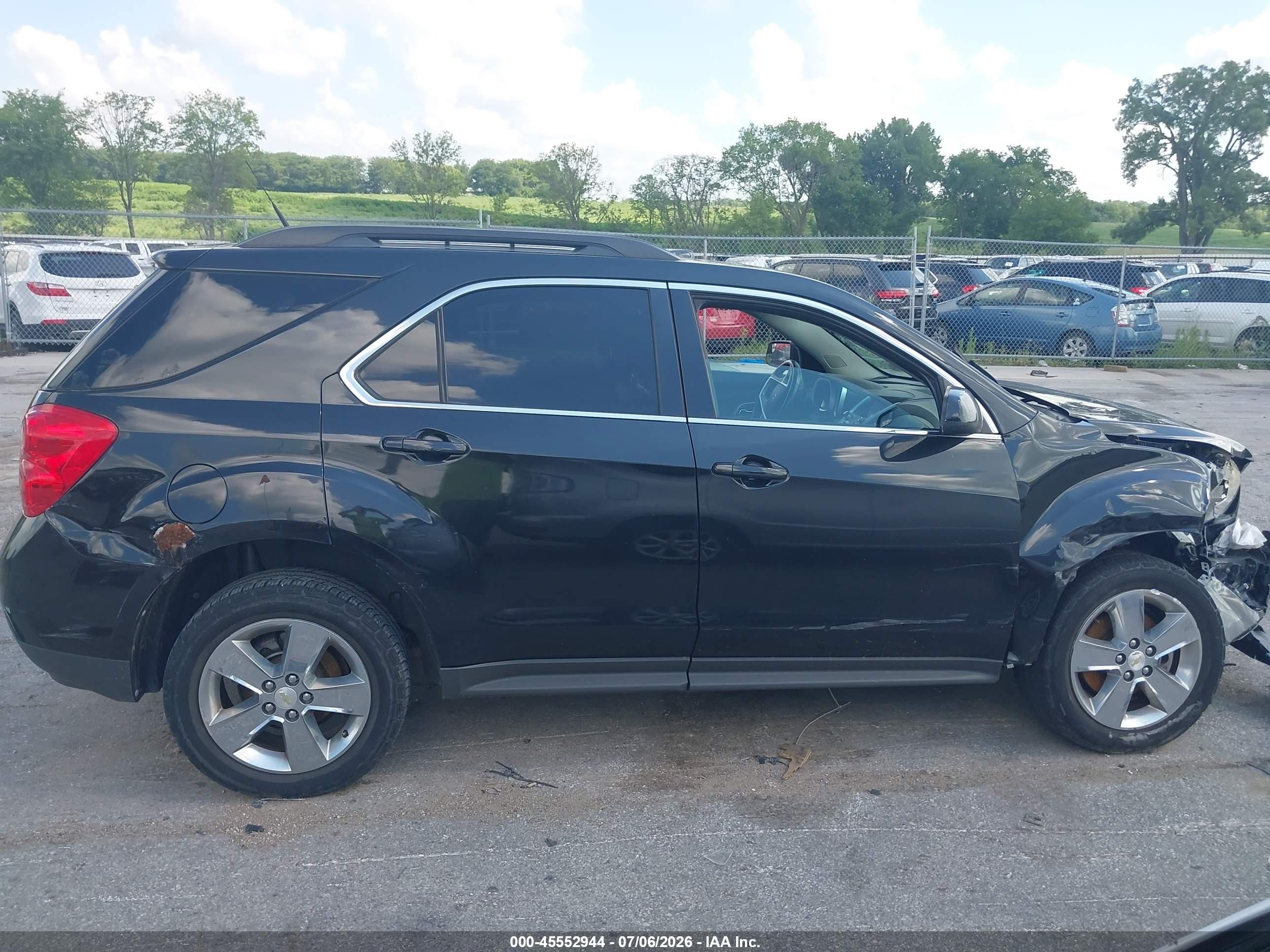 2012 Chevrolet Equinox Lt W/2lt Black vin: 2GNFLNEK5C6201615