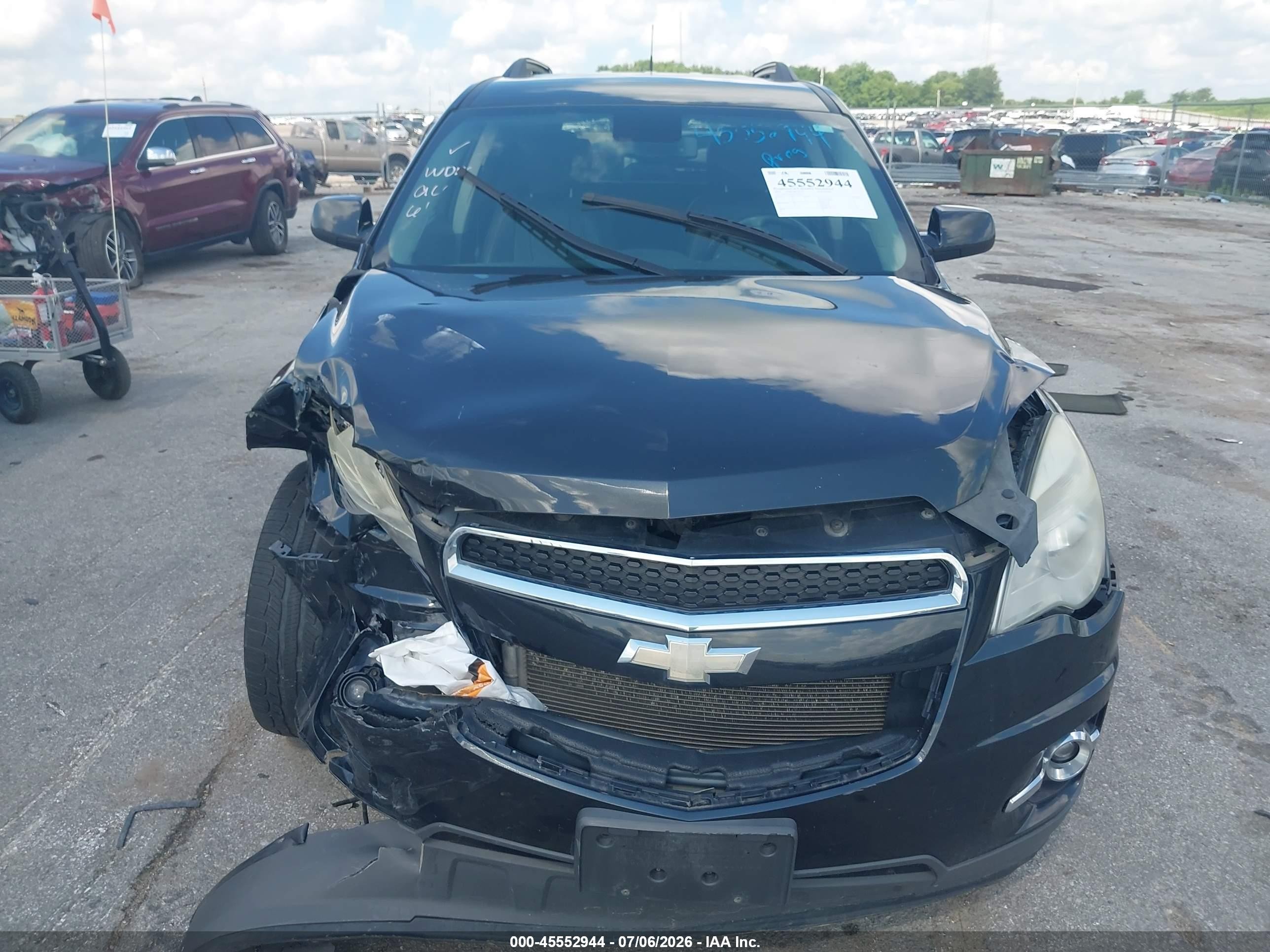 2012 Chevrolet Equinox Lt W/2lt Black vin: 2GNFLNEK5C6201615