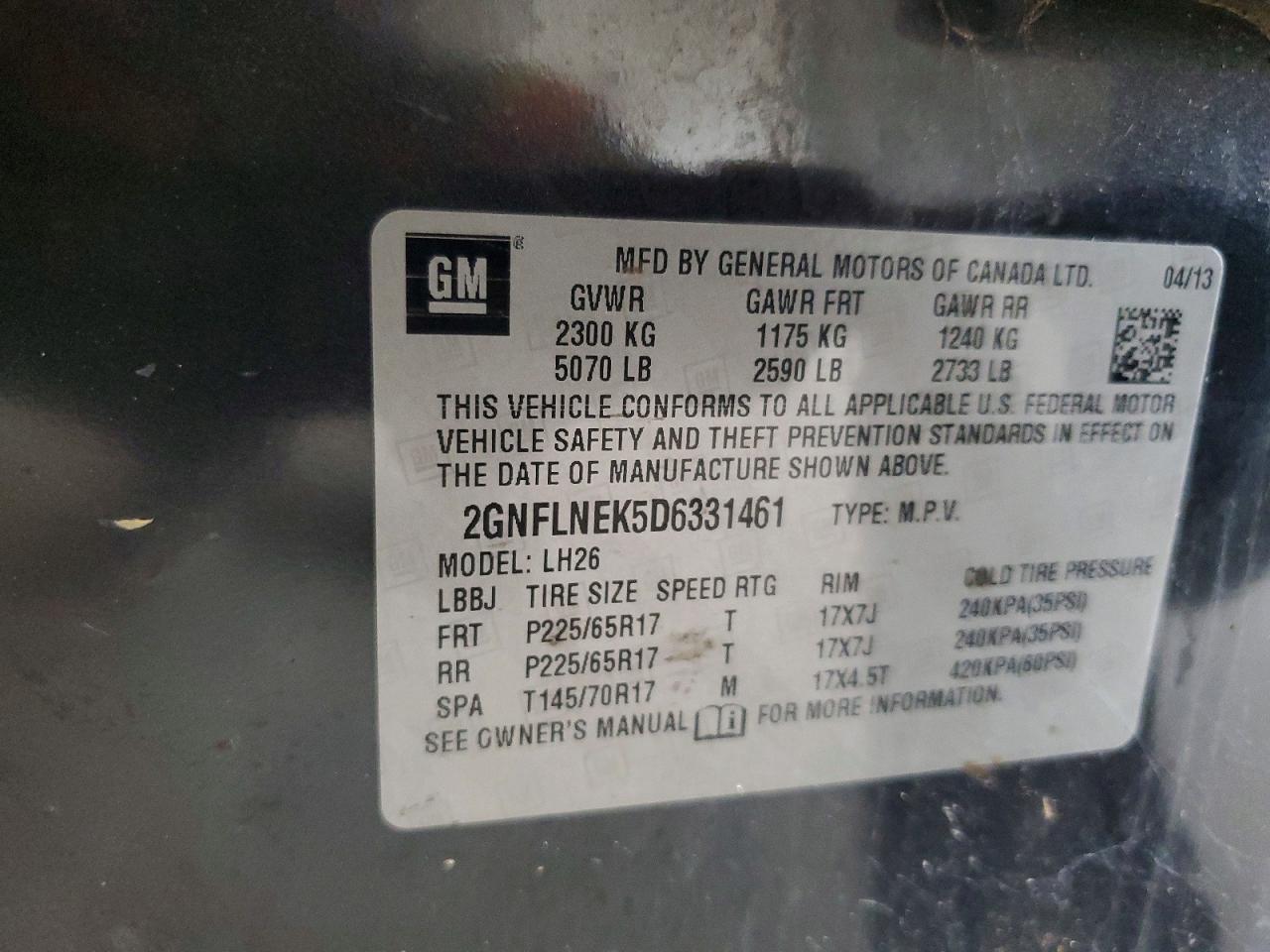 2013 Chevrolet Equinox Lt Серый vin: 2GNFLNEK5D6331461