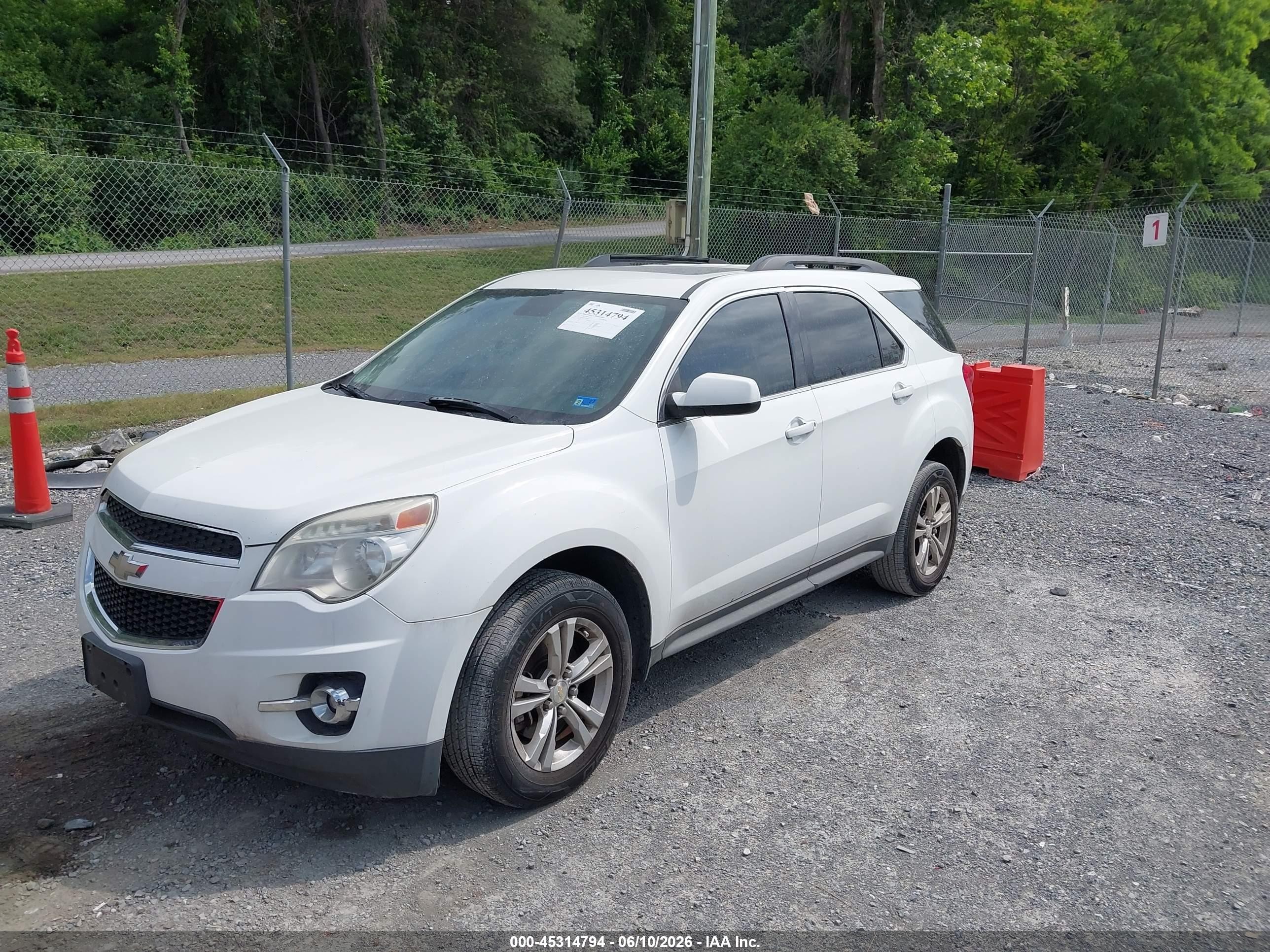 2013 Chevrolet Equinox 2lt White vin: 2GNFLNEK5D6356201