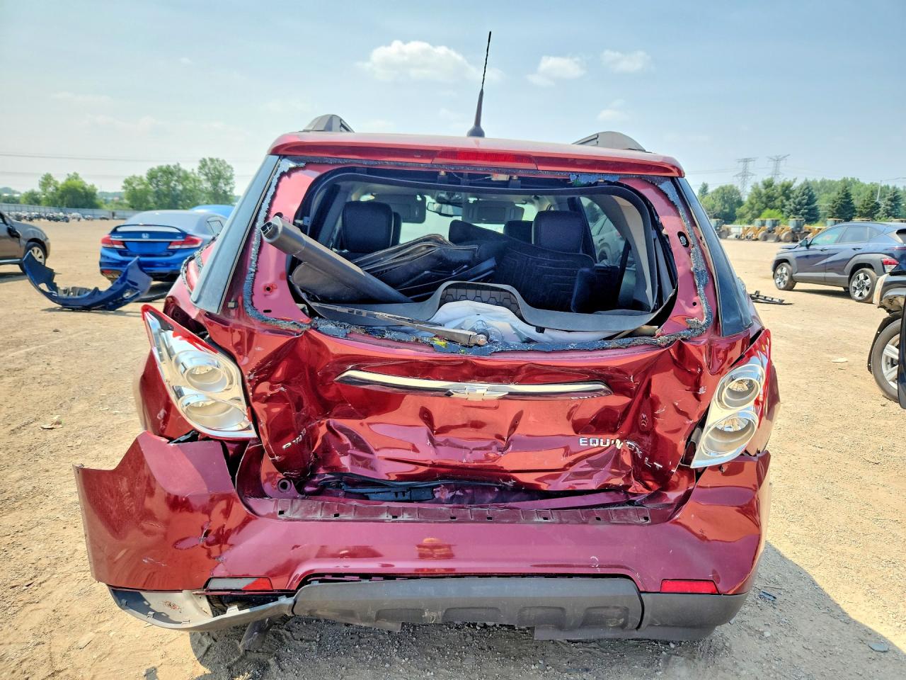 2012 Chevrolet Equinox Lt Red vin: 2GNFLNEK6C6227351