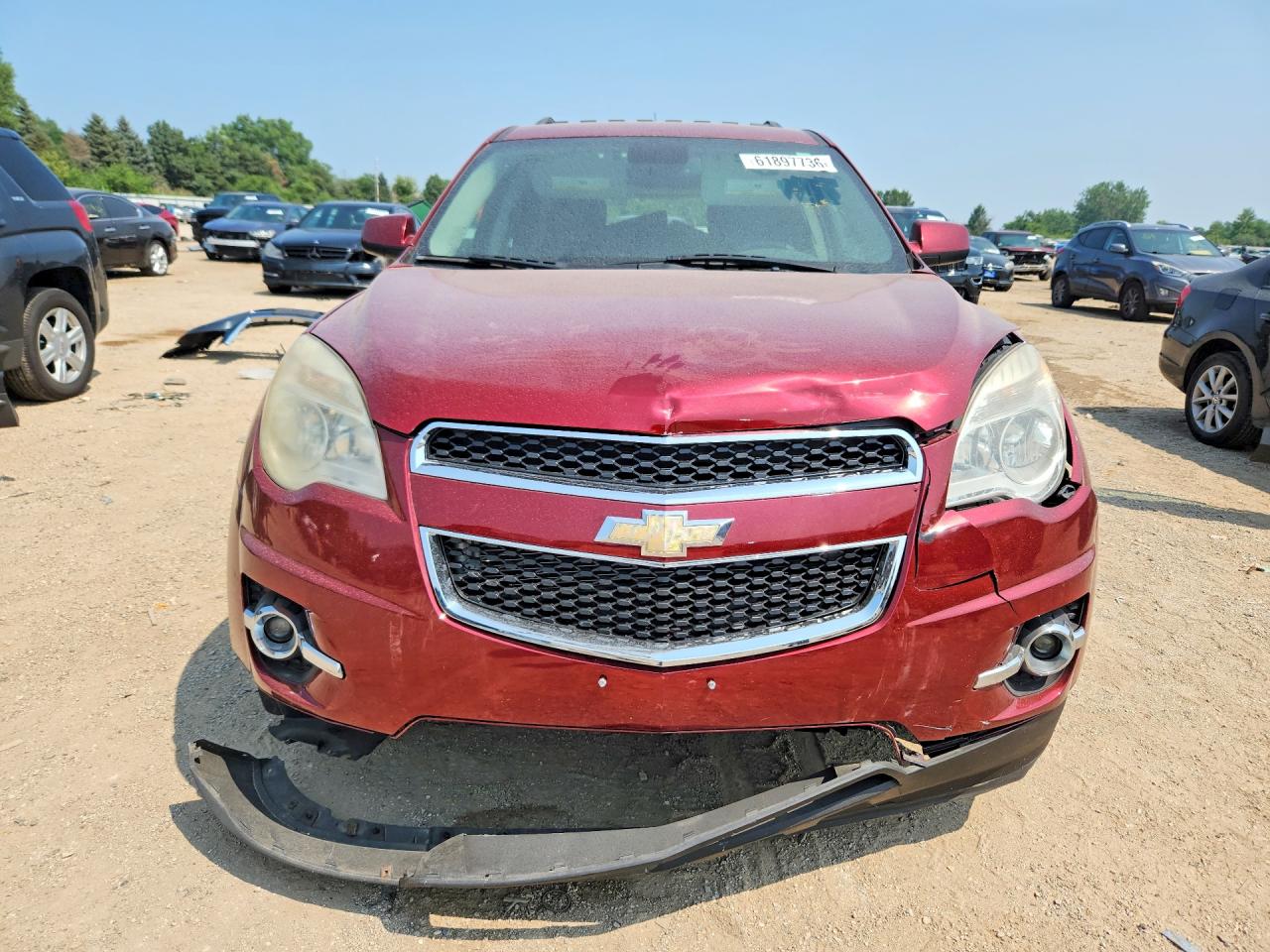 2012 Chevrolet Equinox Lt Red vin: 2GNFLNEK6C6227351