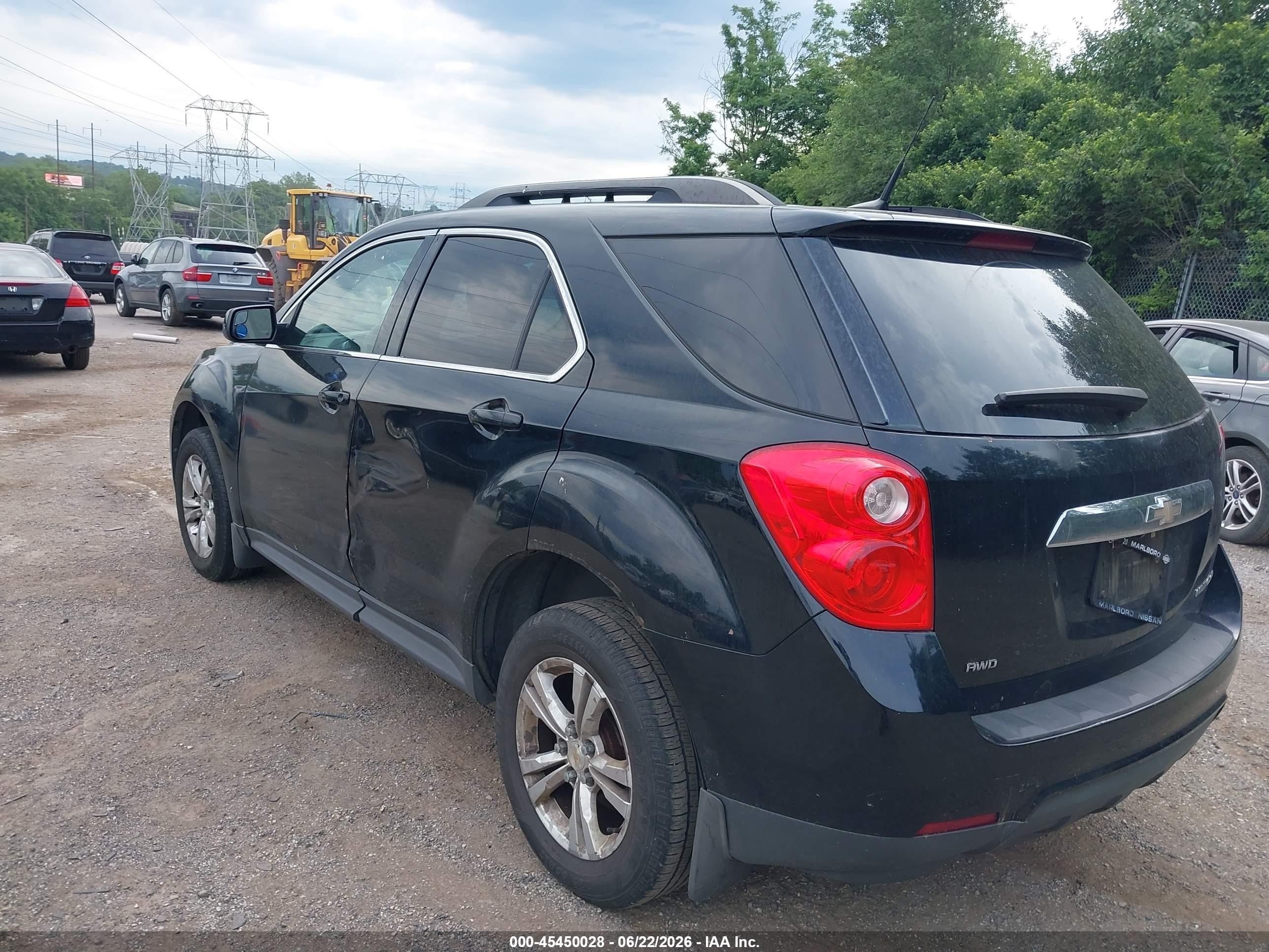2013 Chevrolet Equinox 2lt Black vin: 2GNFLNEK6D6139028