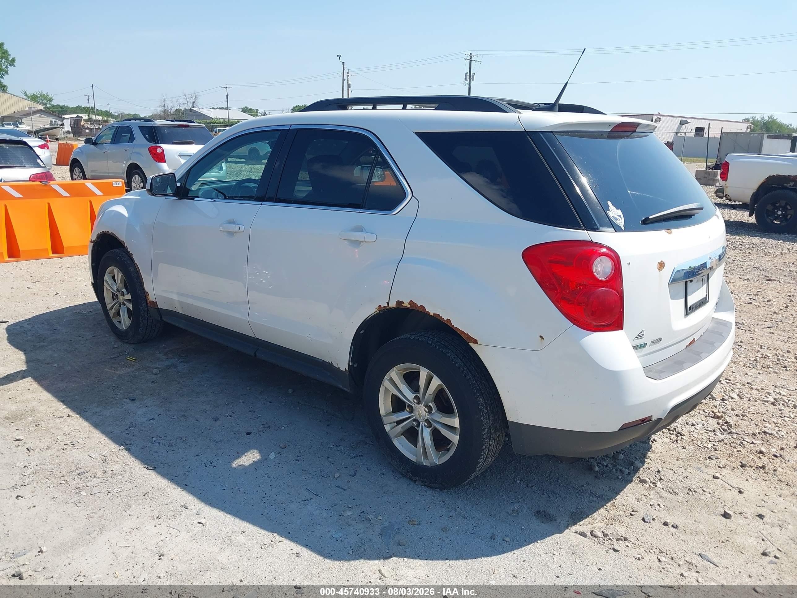 2012 Chevrolet Equinox Lt W/2lt White vin: 2GNFLNEK7C6192240
