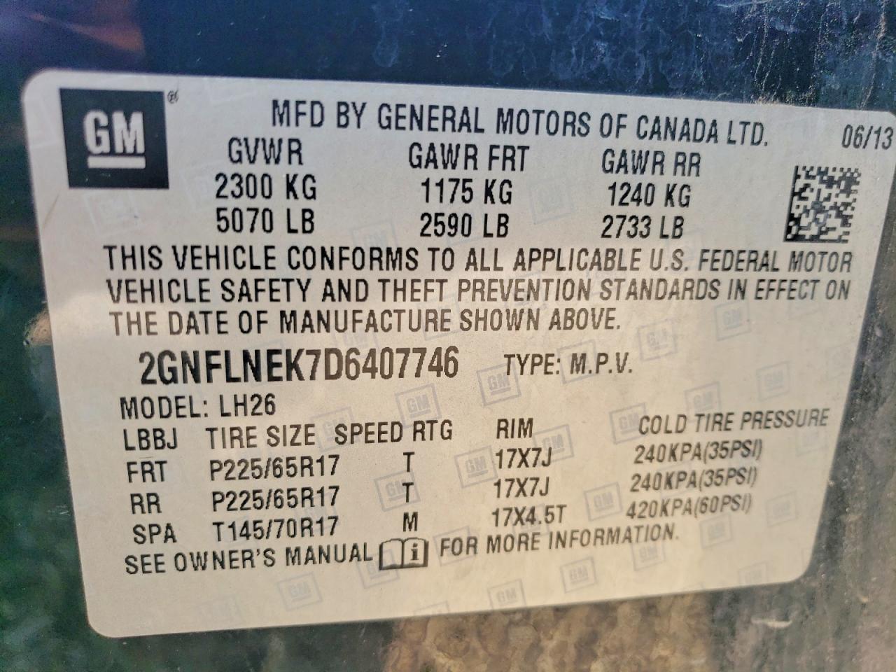 2013 Chevrolet Equinox Lt Черный vin: 2GNFLNEK7D6407746