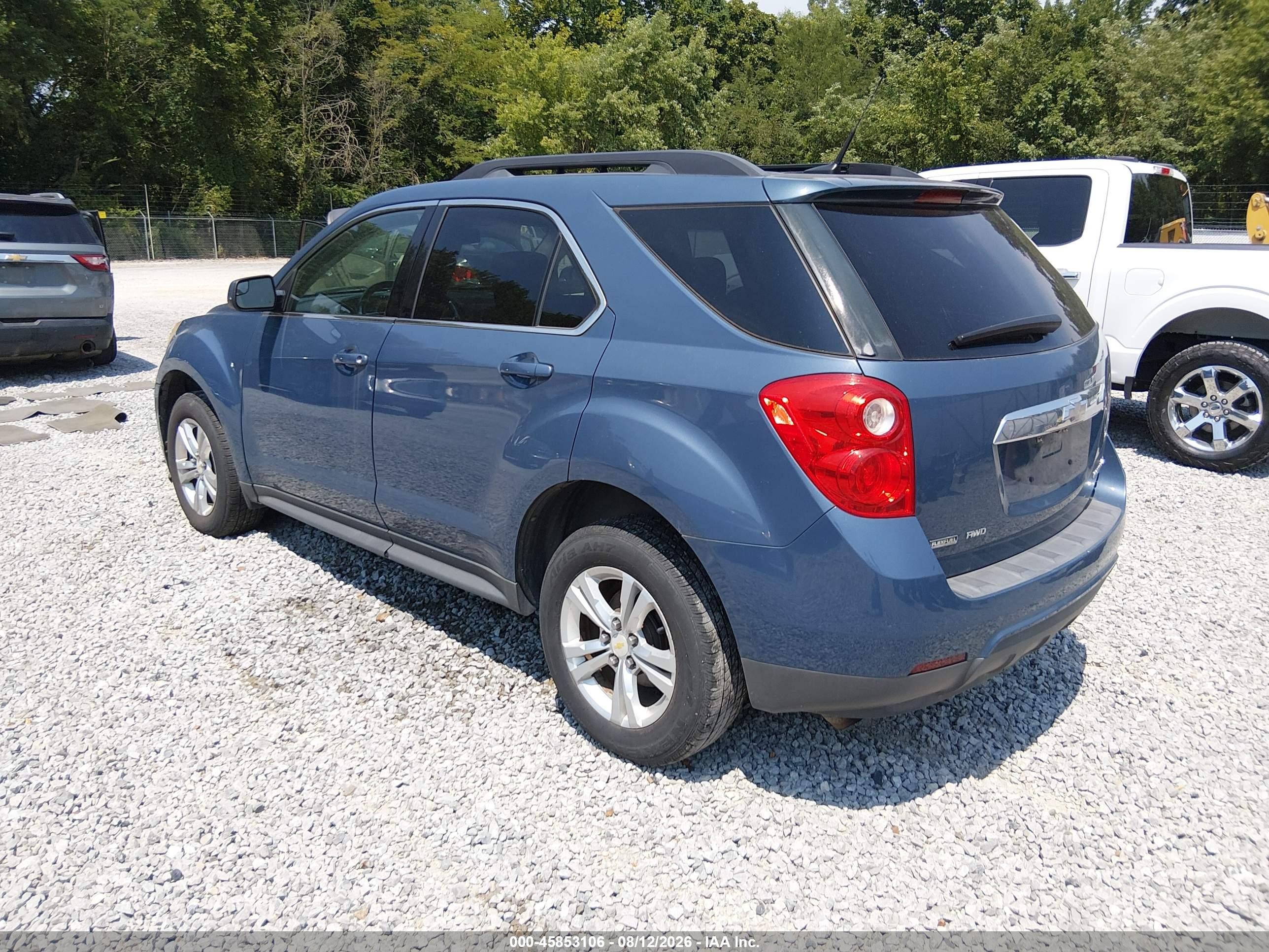 2012 Chevrolet Equinox Lt W/2lt Blue vin: 2GNFLNEK8C6102688