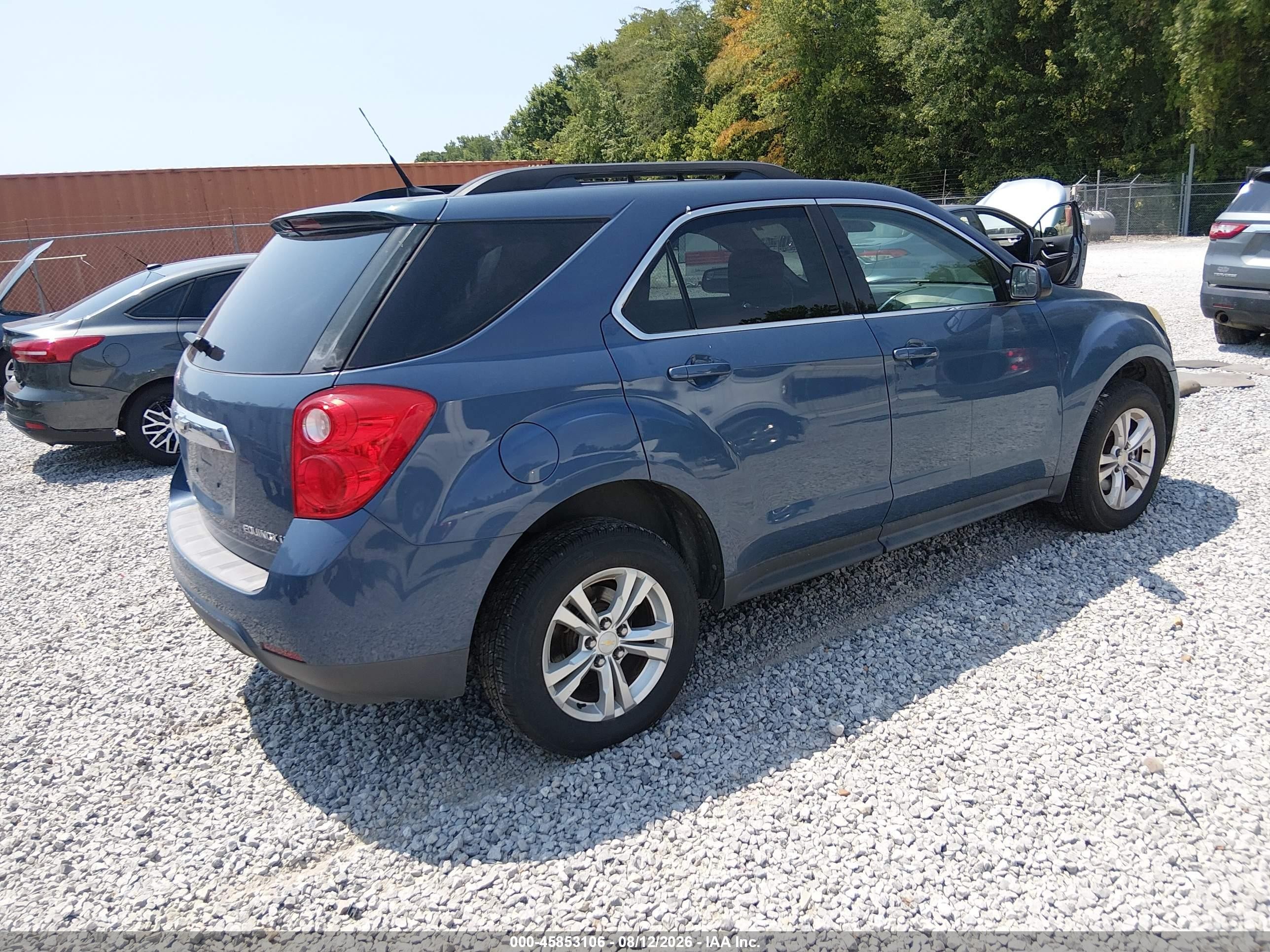 2012 Chevrolet Equinox Lt W/2lt Blue vin: 2GNFLNEK8C6102688
