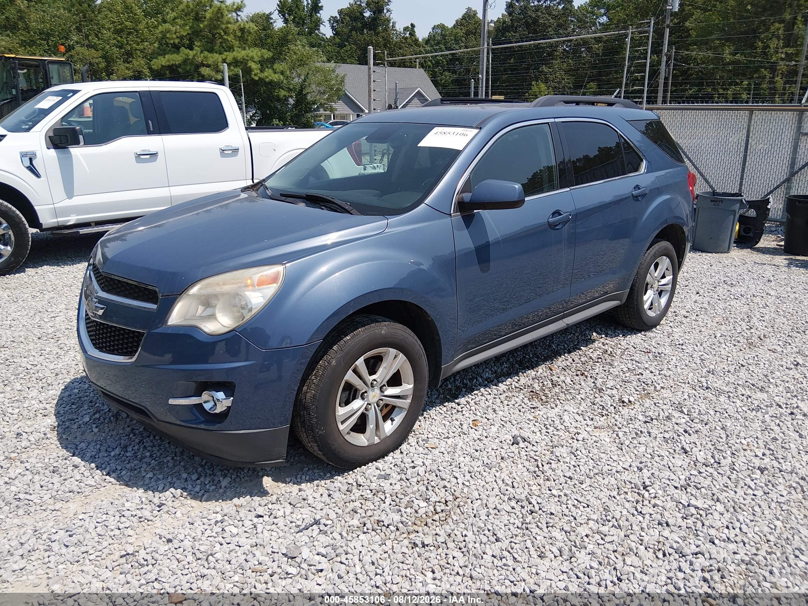 2012 Chevrolet Equinox Lt W/2lt Blue vin: 2GNFLNEK8C6102688