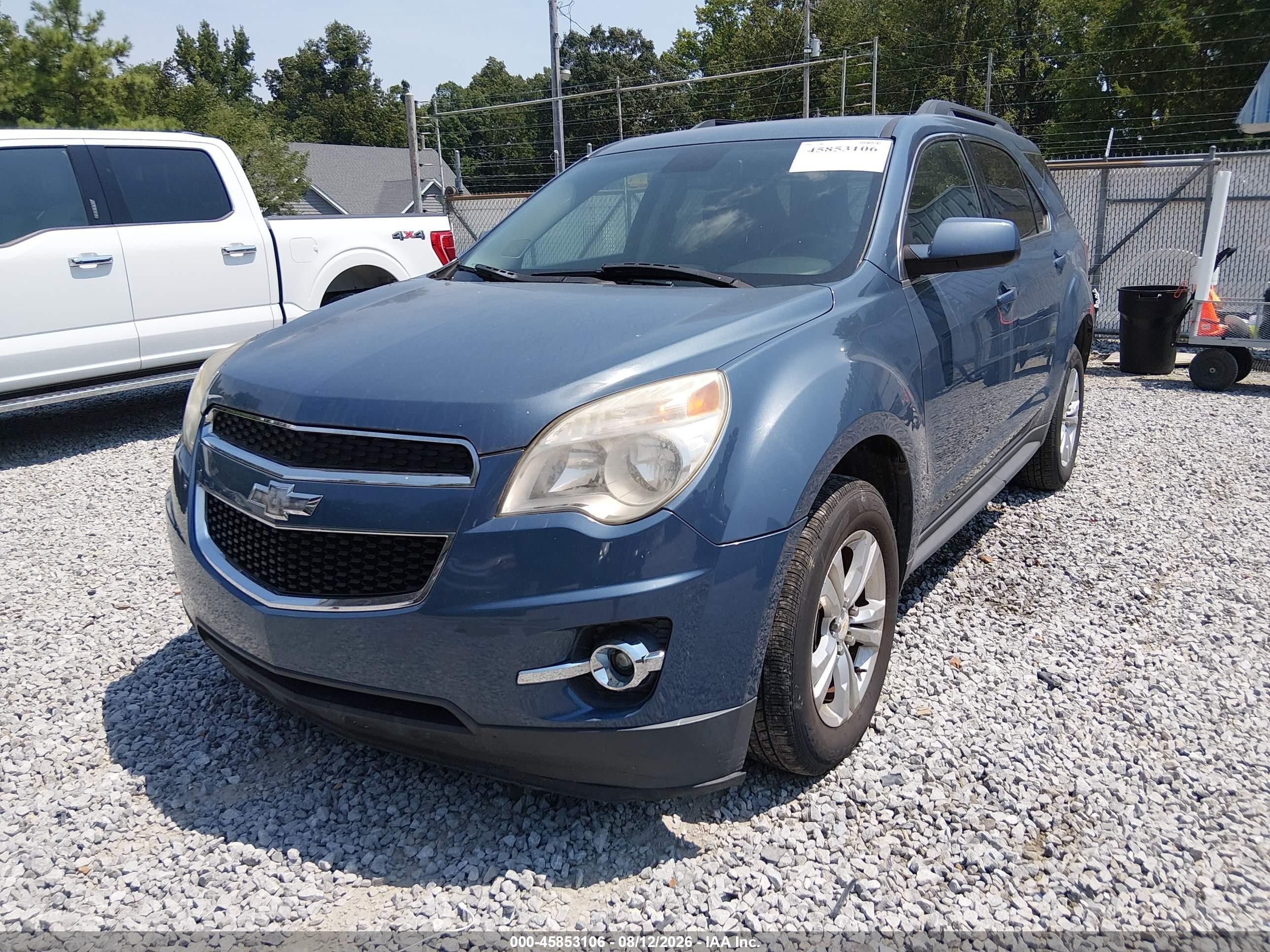 2012 Chevrolet Equinox Lt W/2lt Blue vin: 2GNFLNEK8C6102688