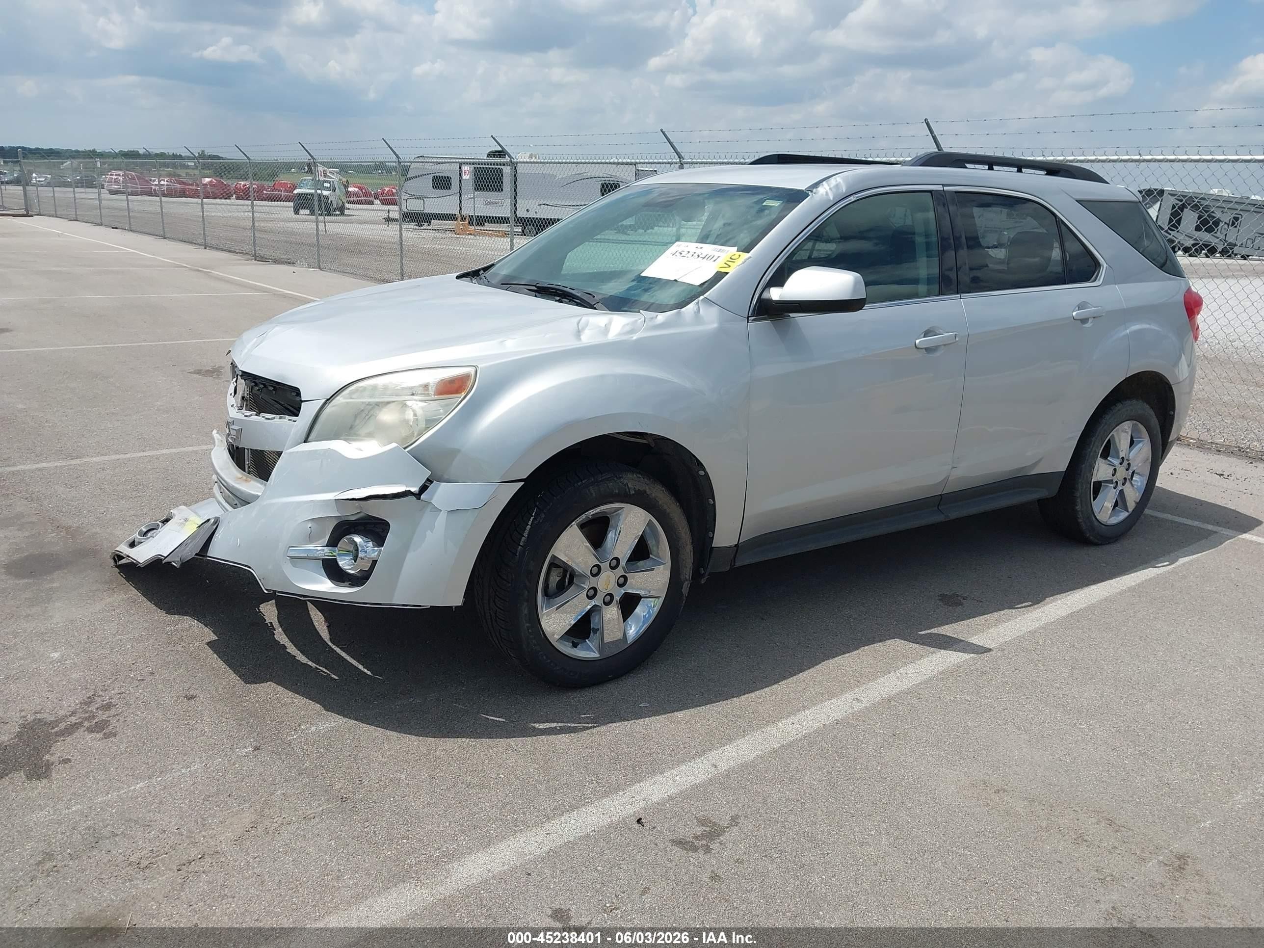 2012 Chevrolet Equinox 2lt Silver vin: 2GNFLNEK8C6159019