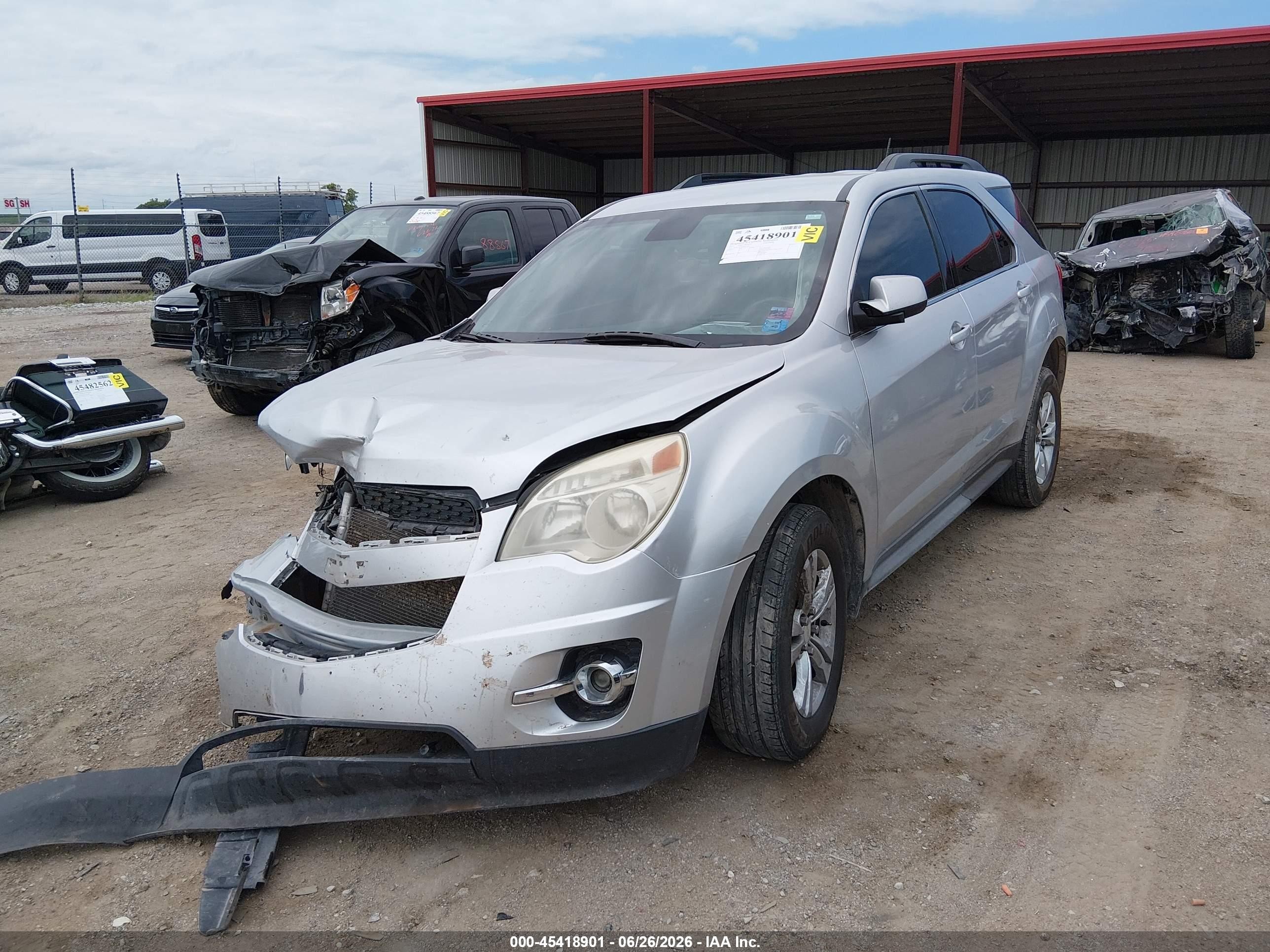 2013 Chevrolet Equinox Lt Silver vin: 2GNFLNEK9D6272897