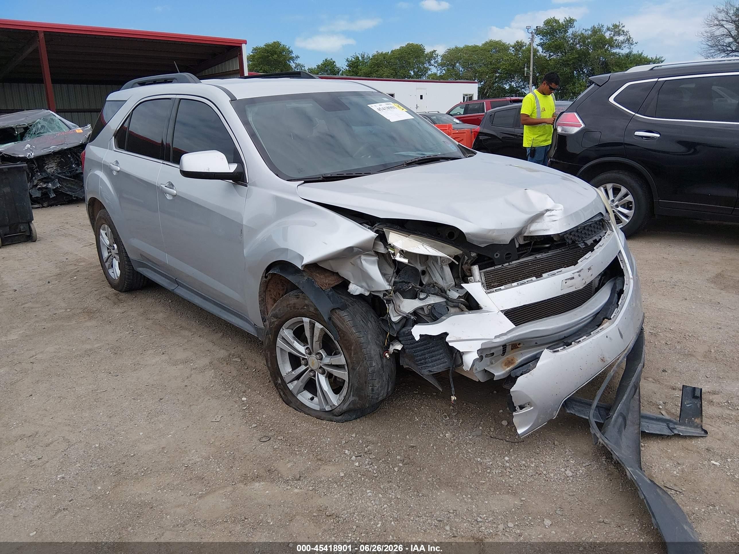 2013 Chevrolet Equinox Lt Silver vin: 2GNFLNEK9D6272897
