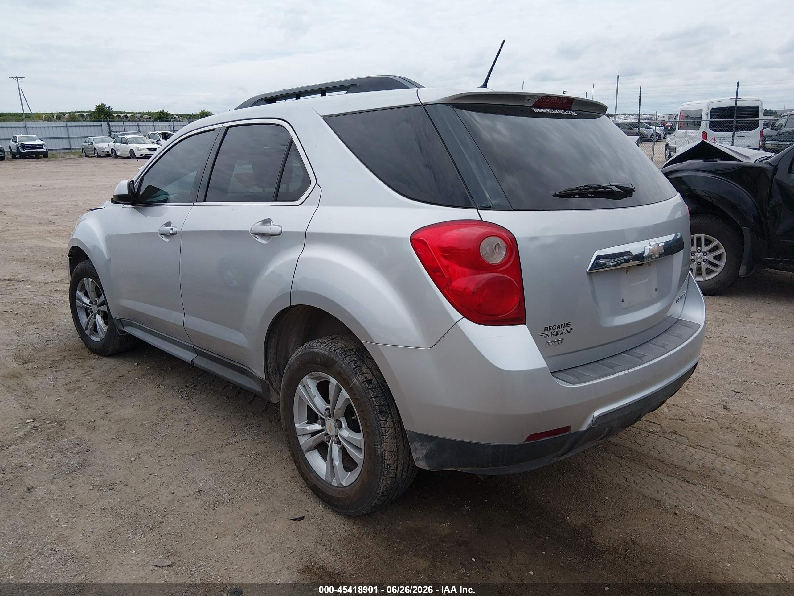 2013 Chevrolet Equinox Lt Silver vin: 2GNFLNEK9D6272897