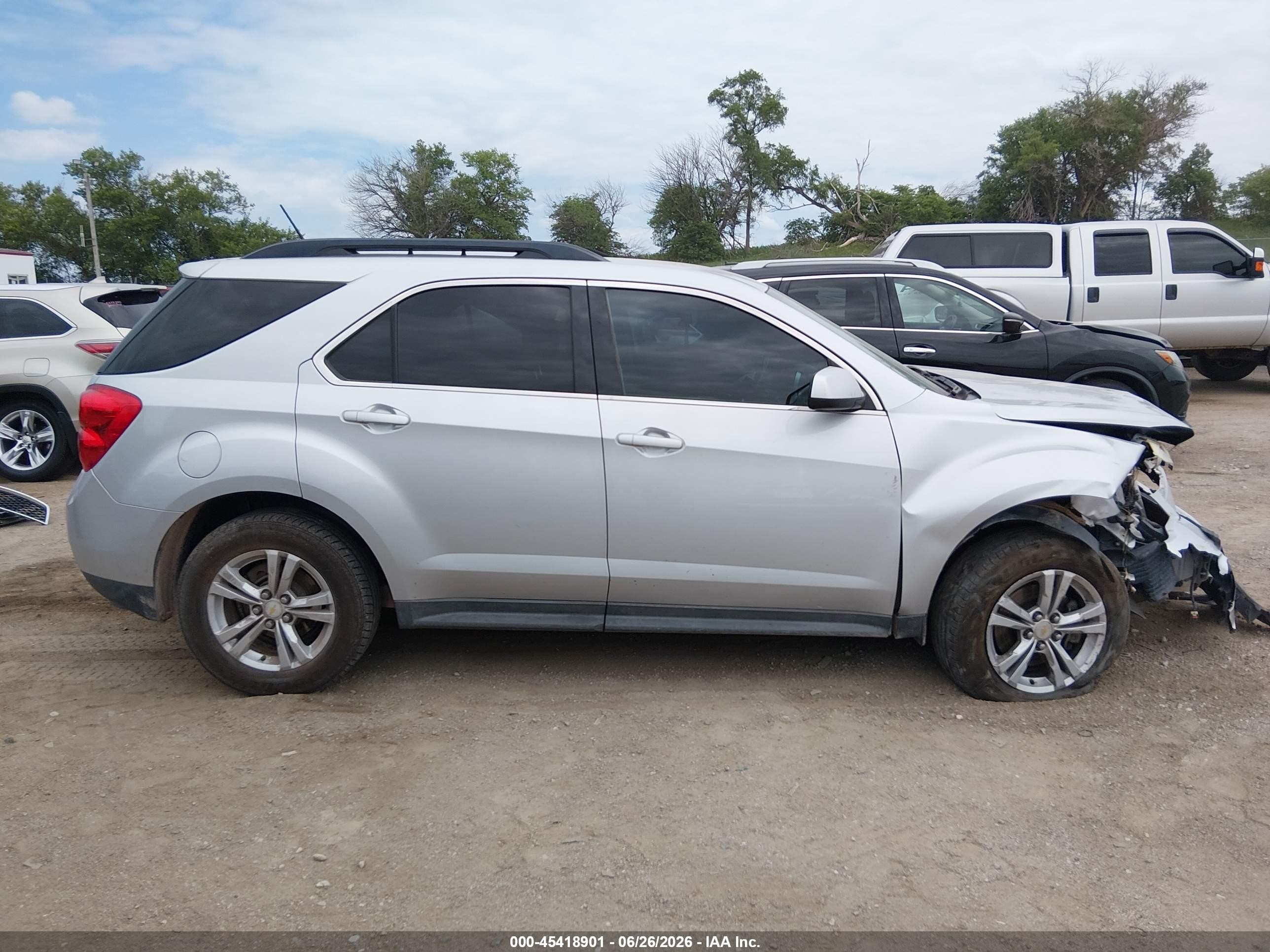 2013 Chevrolet Equinox Lt Silver vin: 2GNFLNEK9D6272897