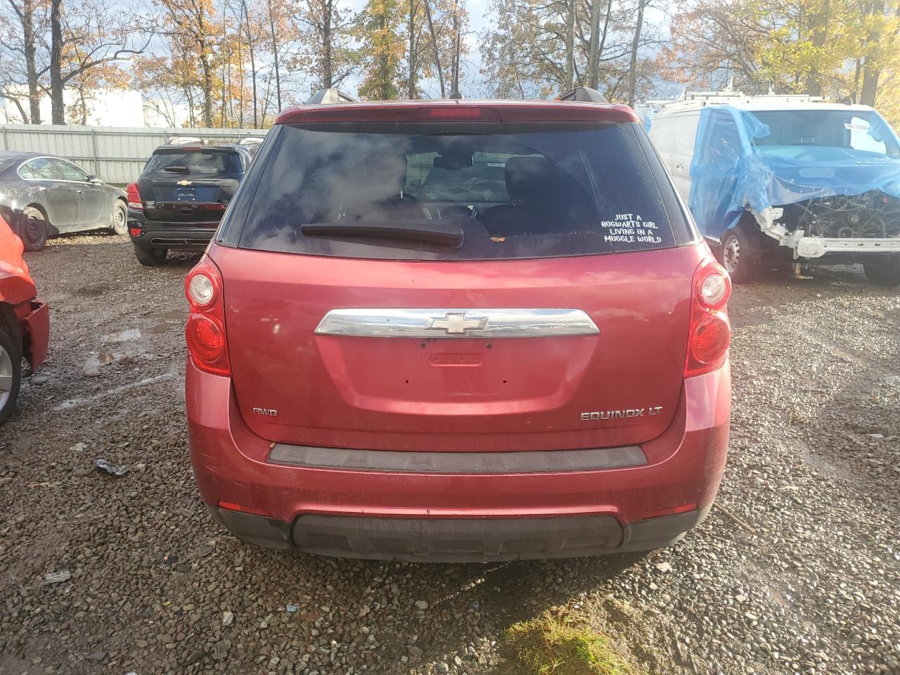2013 Chevrolet Equinox Lt Красный vin: 2GNFLNEK9D6400488