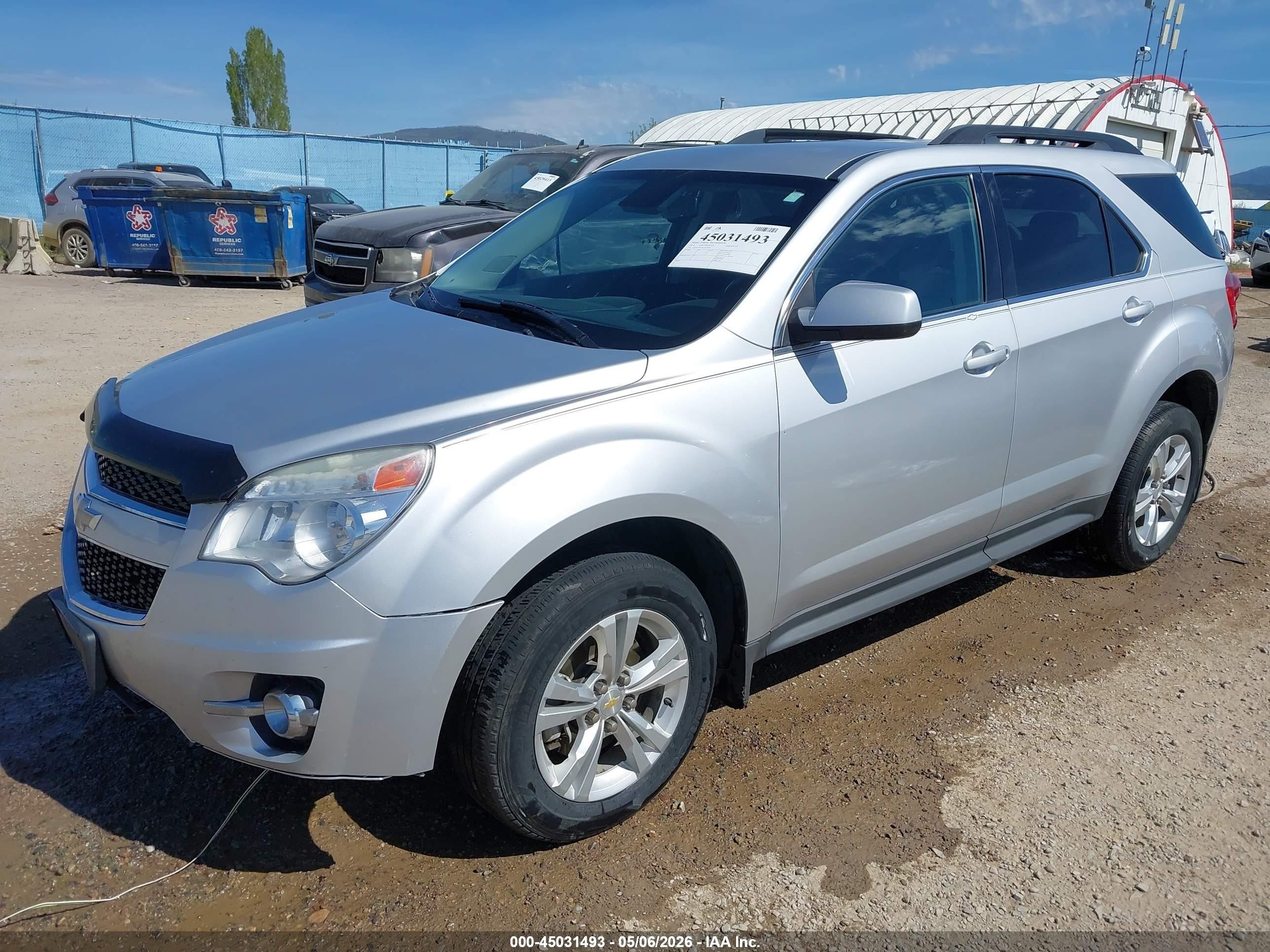 2012 Chevrolet Equinox 2lt Silver vin: 2GNFLNEKXC6374949