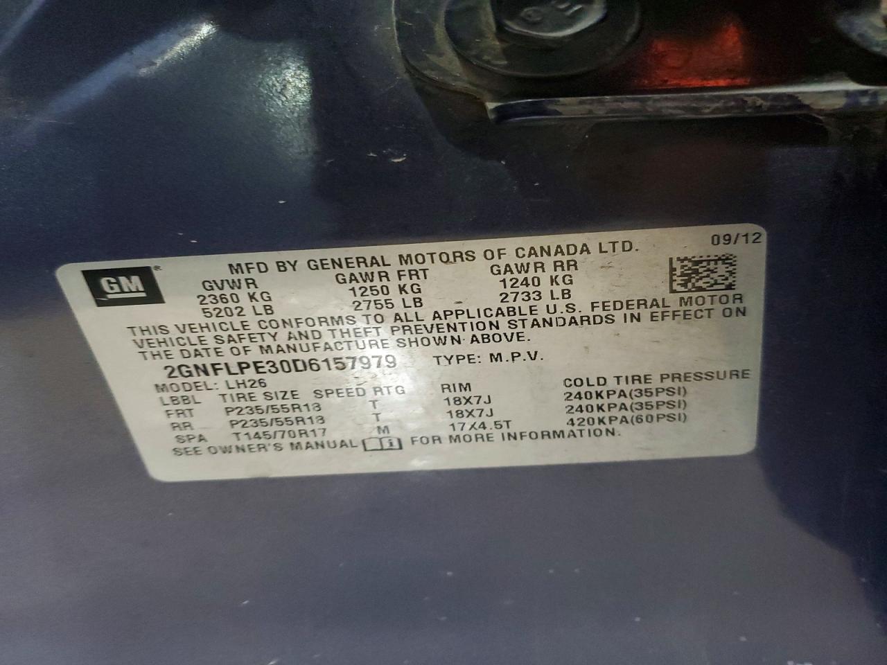 2013 Chevrolet Equinox Lt Синий vin: 2GNFLPE30D6157979