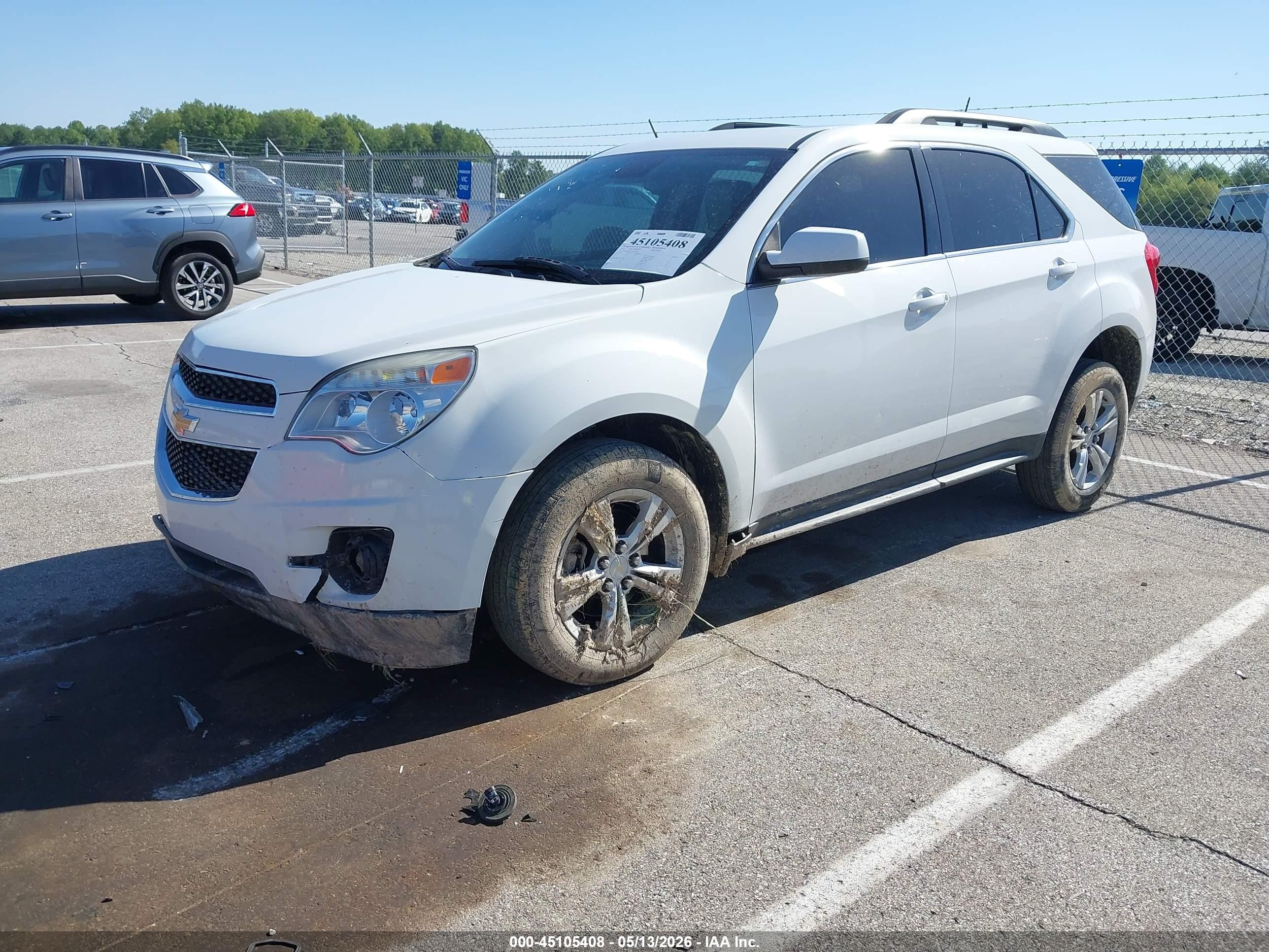 2013 Chevrolet Equinox 2lt White vin: 2GNFLPE33D6167986
