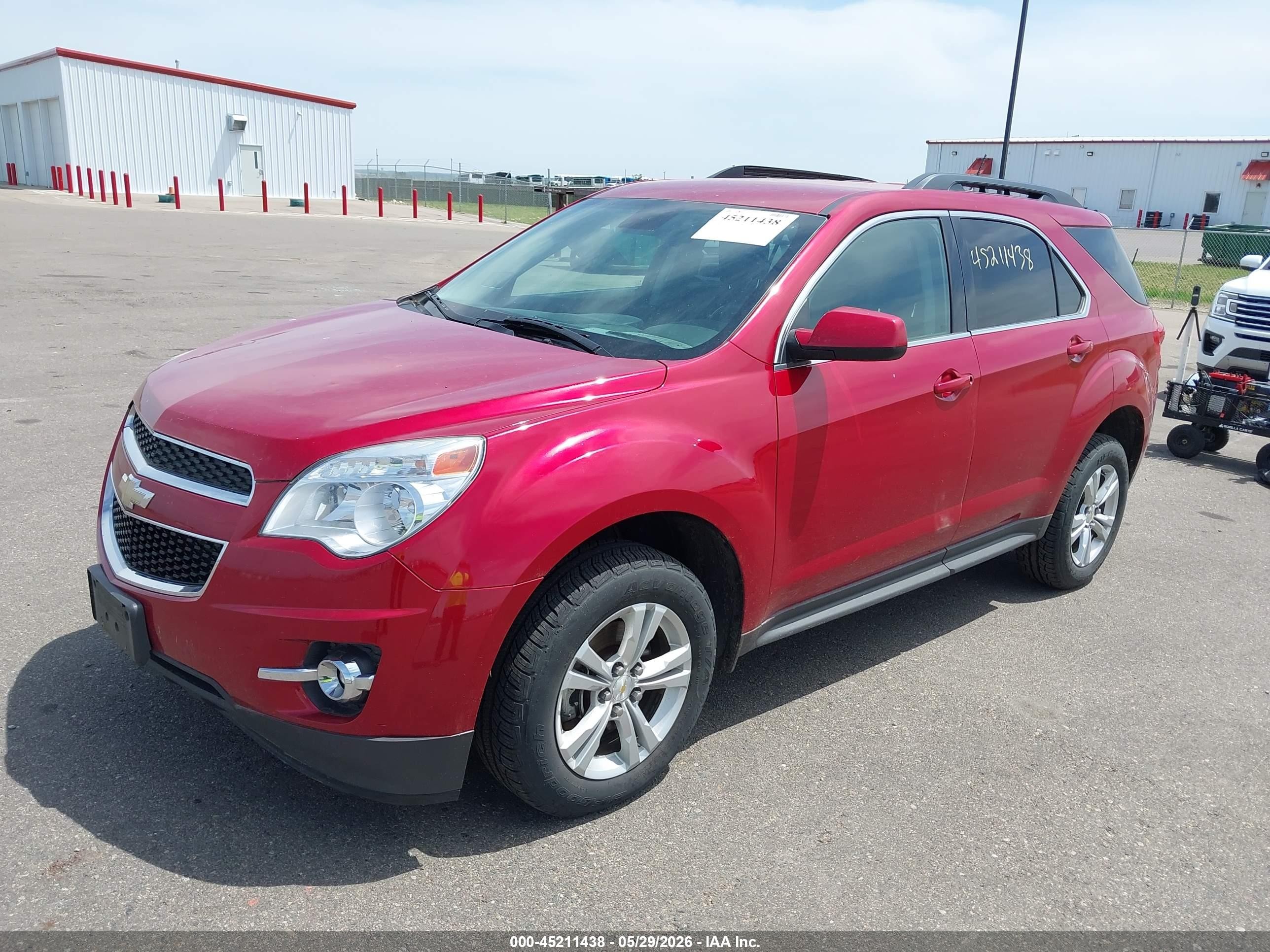 2013 Chevrolet Equinox 2lt Red vin: 2GNFLPE35D6223880