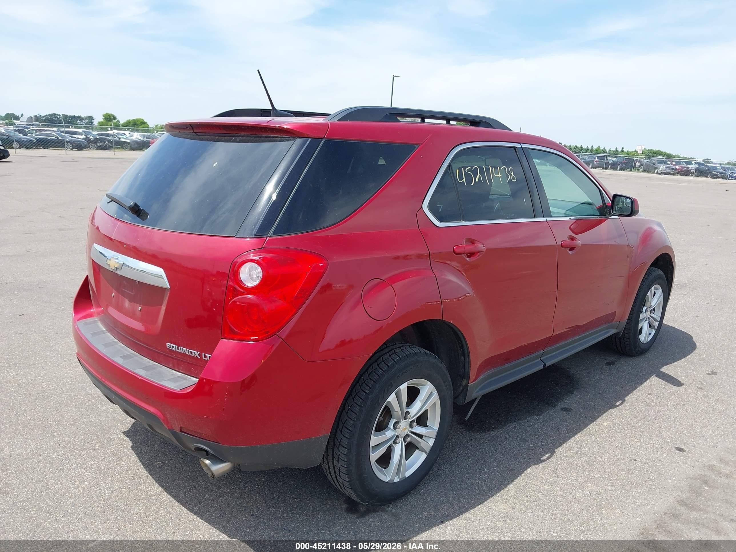 2013 Chevrolet Equinox 2lt Red vin: 2GNFLPE35D6223880